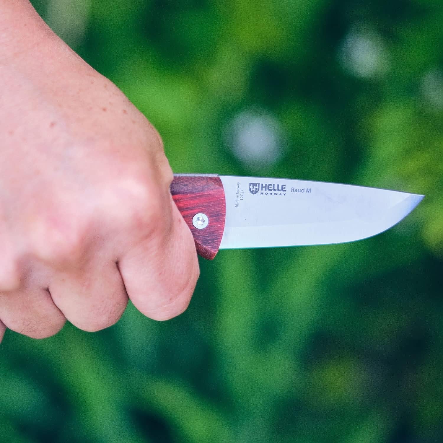 Cuchillo Plegable HELLE Nipa 6.9 cm Acero Inoxidable Abedul