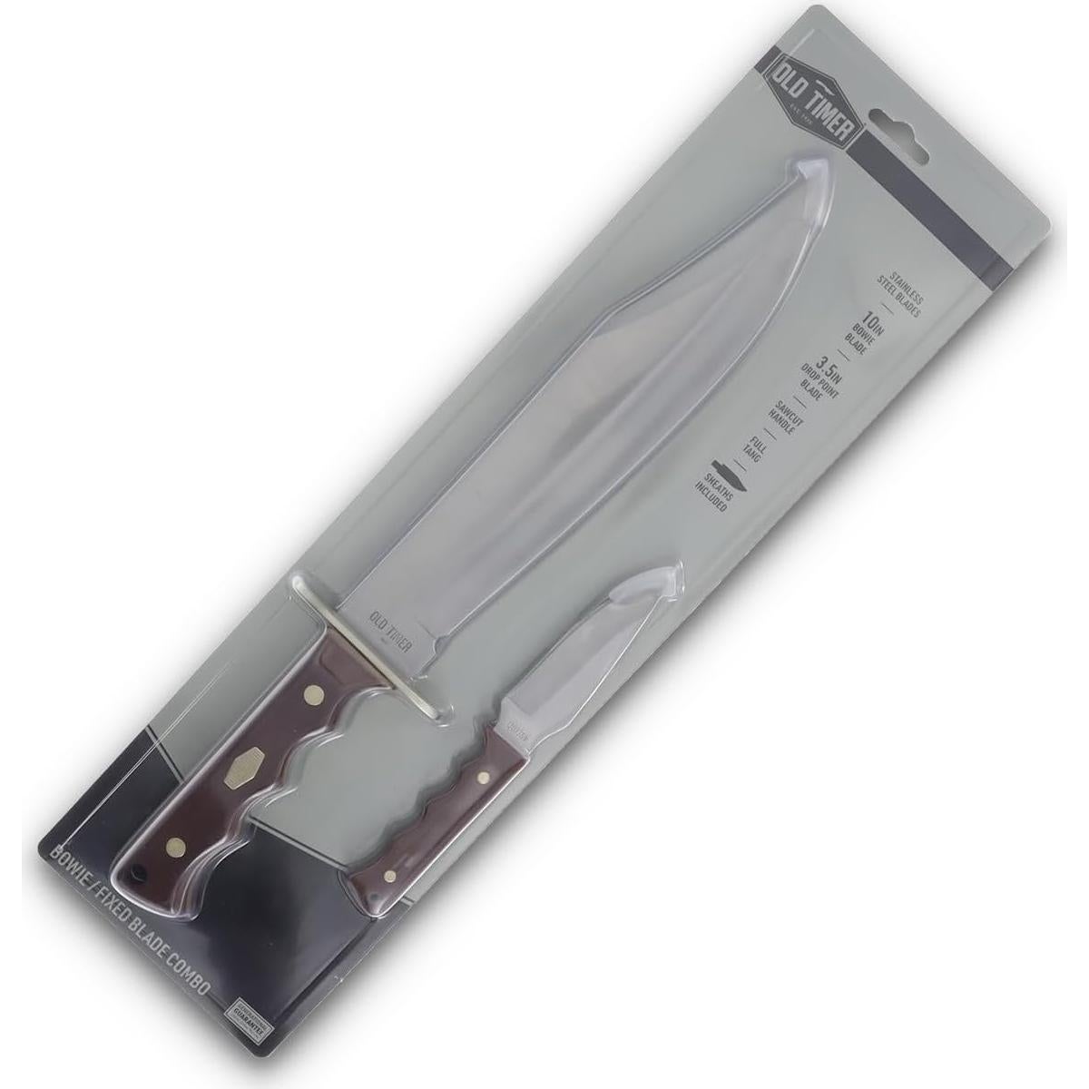 Cuchillo Bowie Old Timer 25.4 cm Acero Inoxidable con Funda