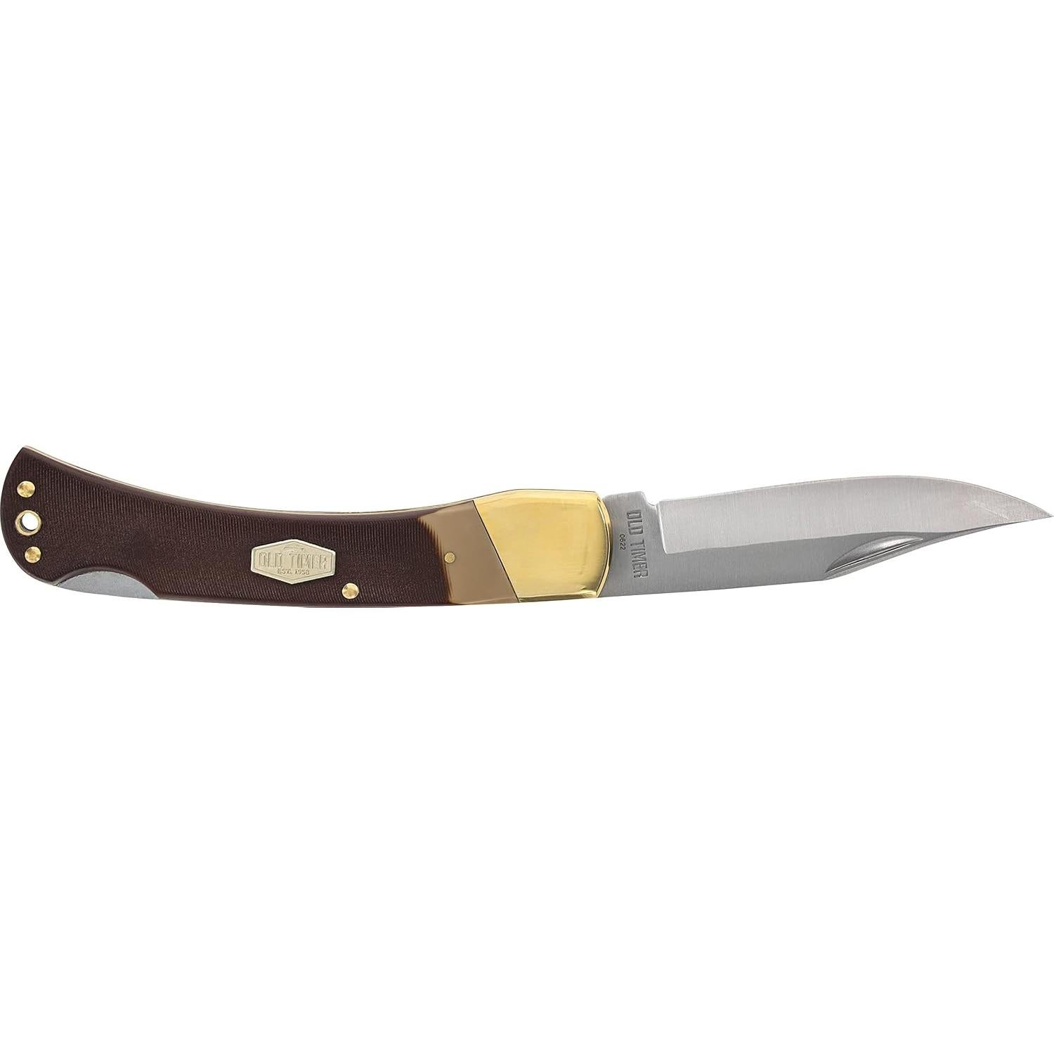 Cuchillo de Bolsillo Viejo Temporizador Oso Dorado 9.9 cm Acero Inoxidable