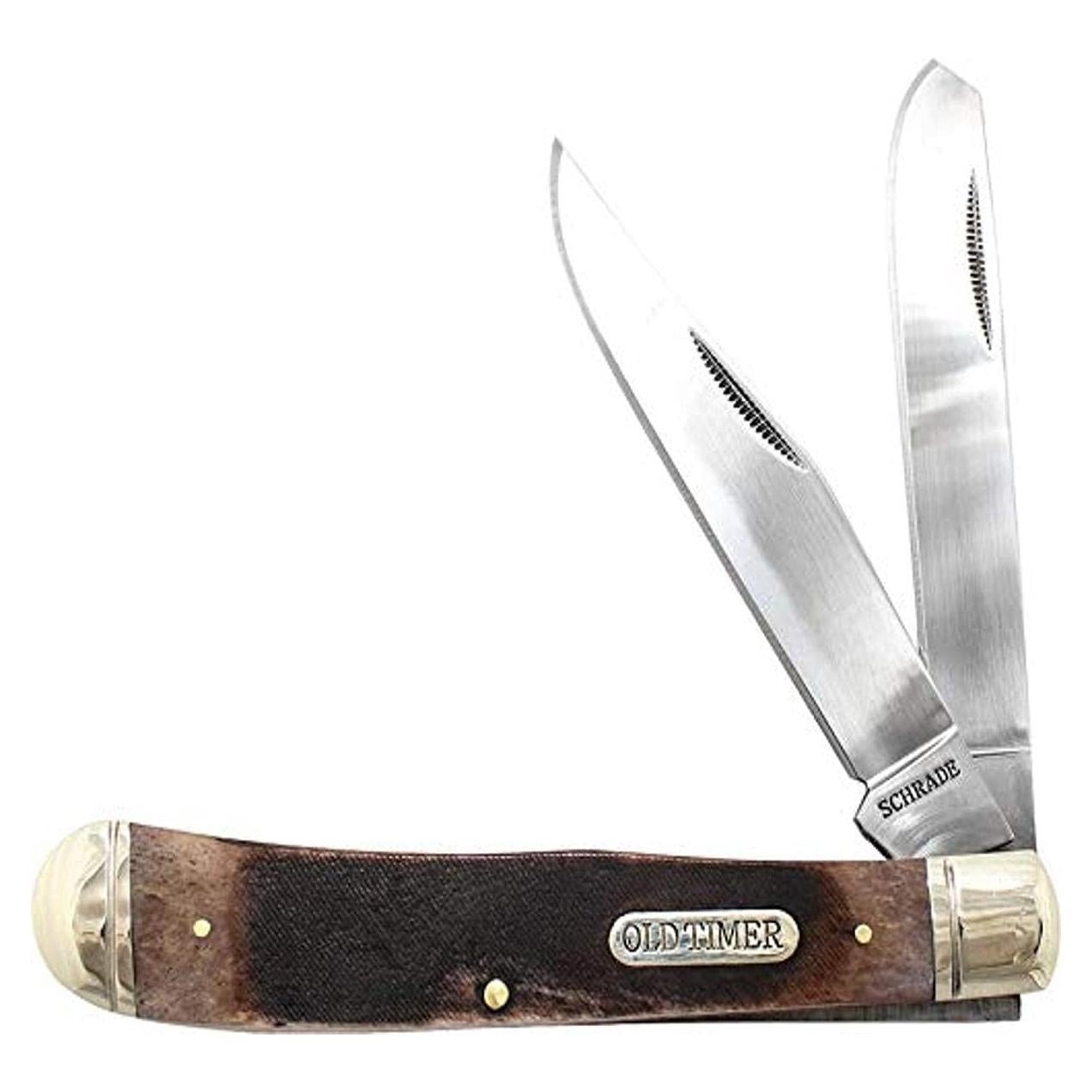 Cuchillo Plegable Old Timer 95OTB de Hueso 18.6cm para Camping