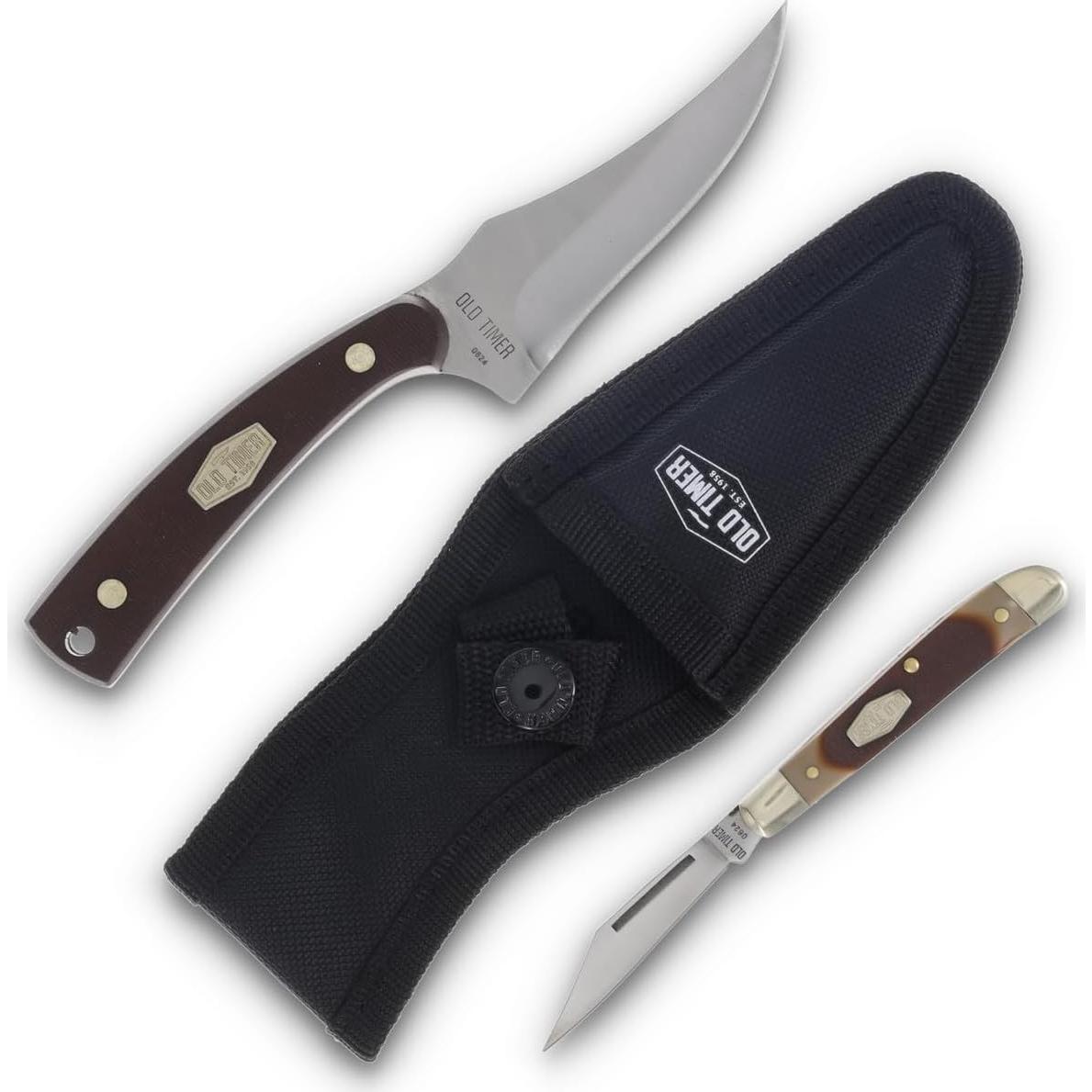 Juego de cuchillos Schrade Old Timer 152OT y Pal Folder - Lata premium