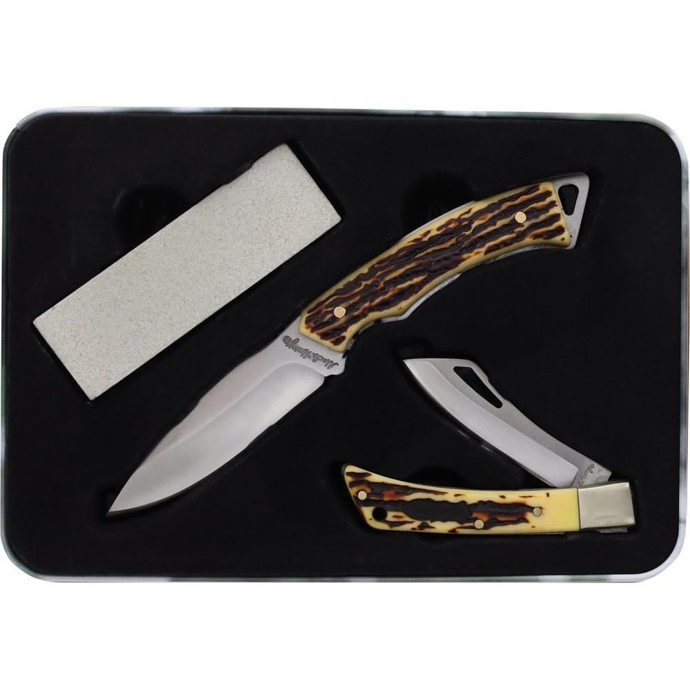 Juego de Cuchillos Tío Henry - Fijo 8.25 cm y Plegable 6.4 cm