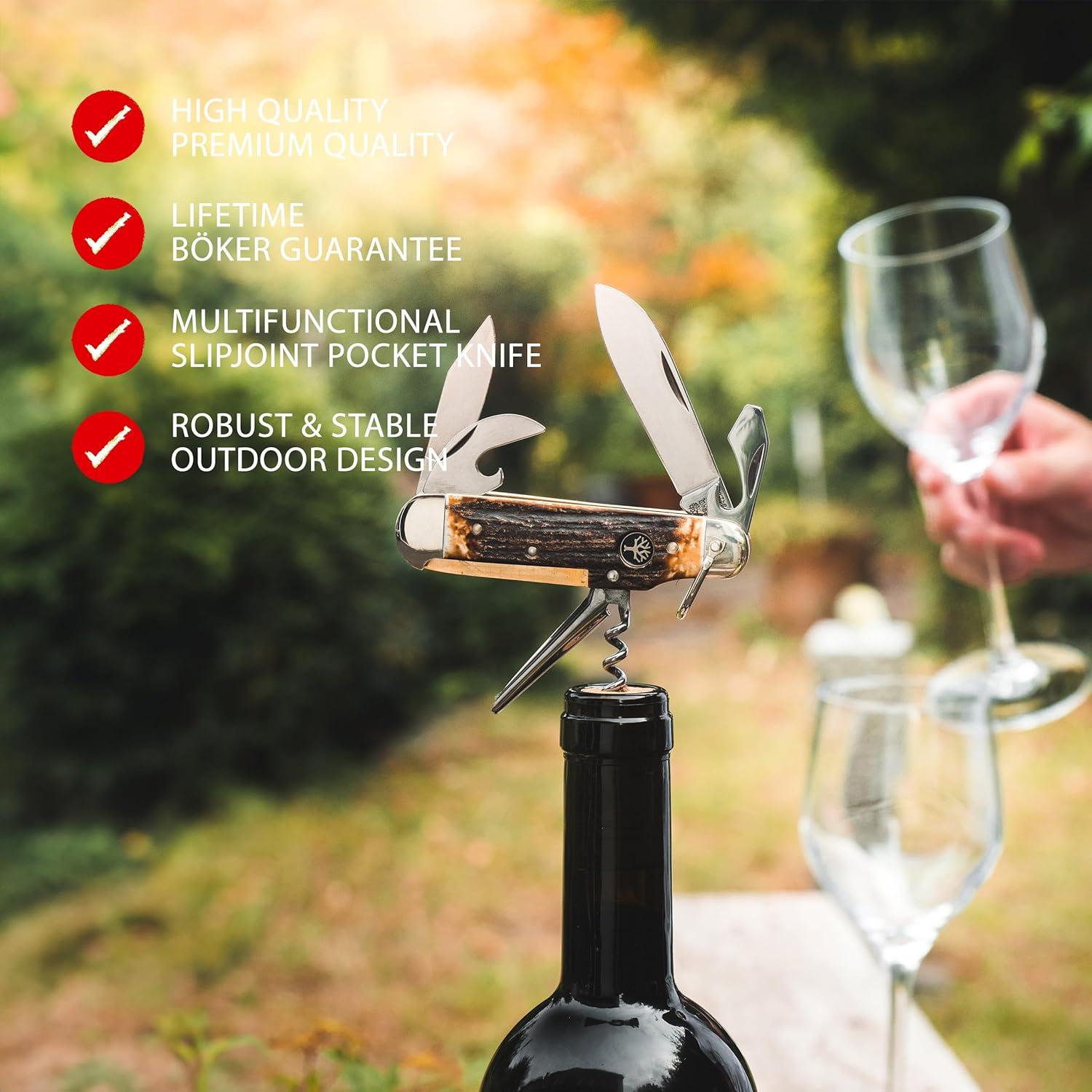 BOKER Camp Knife Stag