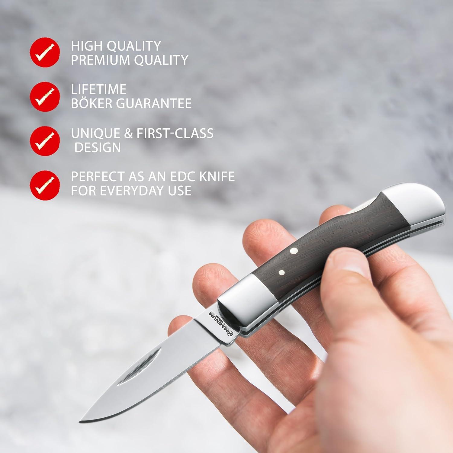 Cuchillo de Bolsillo Boker Magnum 01MB318 con Hoja 5.4 cm