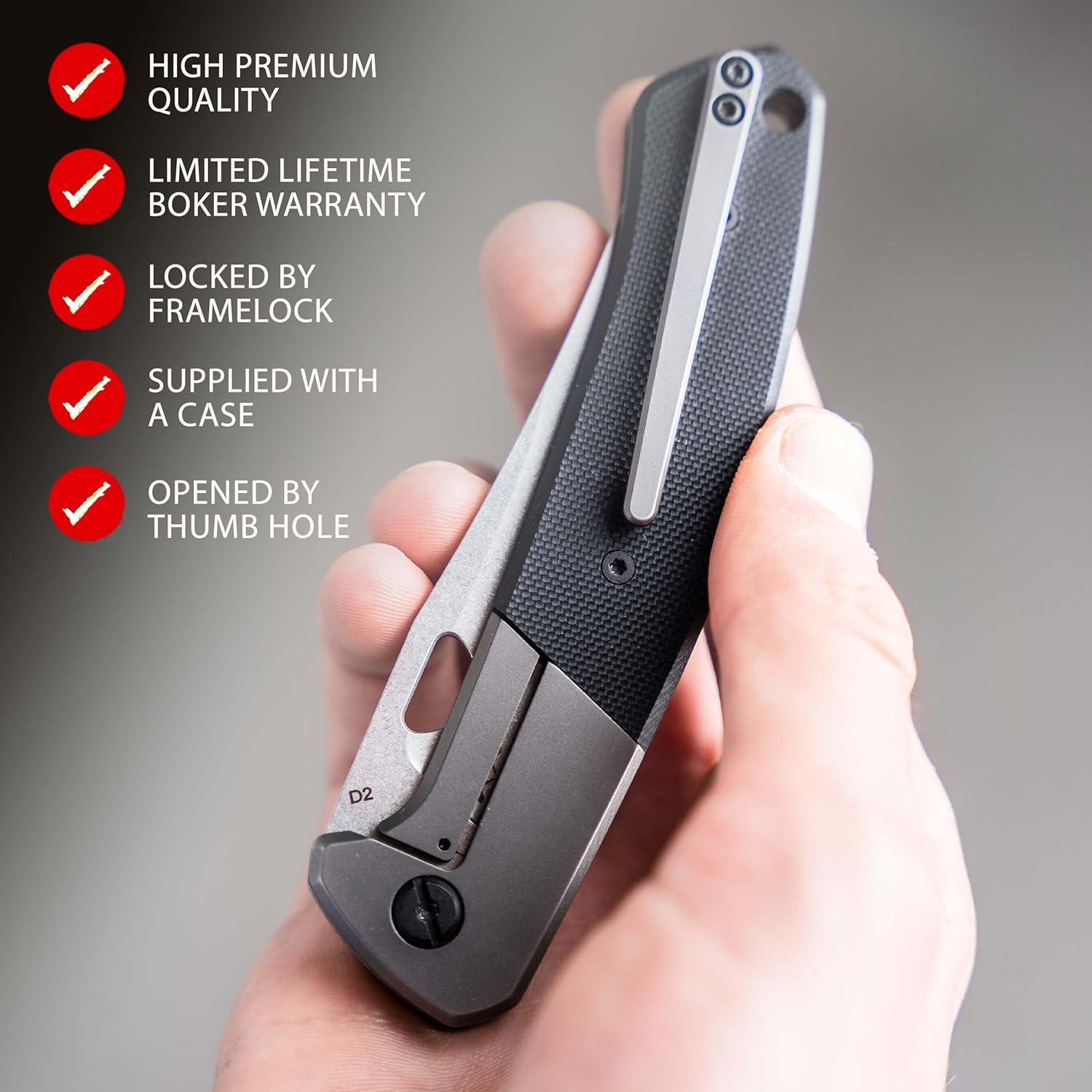 Cuchillo Plegable EDC BÖKER PLUS Elso - Hoja D2 8.5 cm