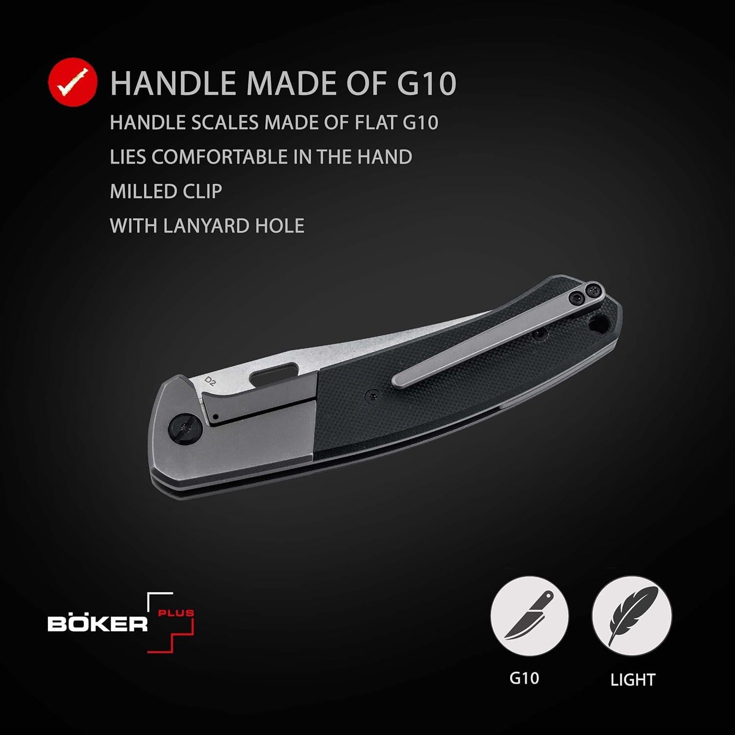 Cuchillo Plegable EDC BÖKER PLUS Elso - Hoja D2 8.5 cm