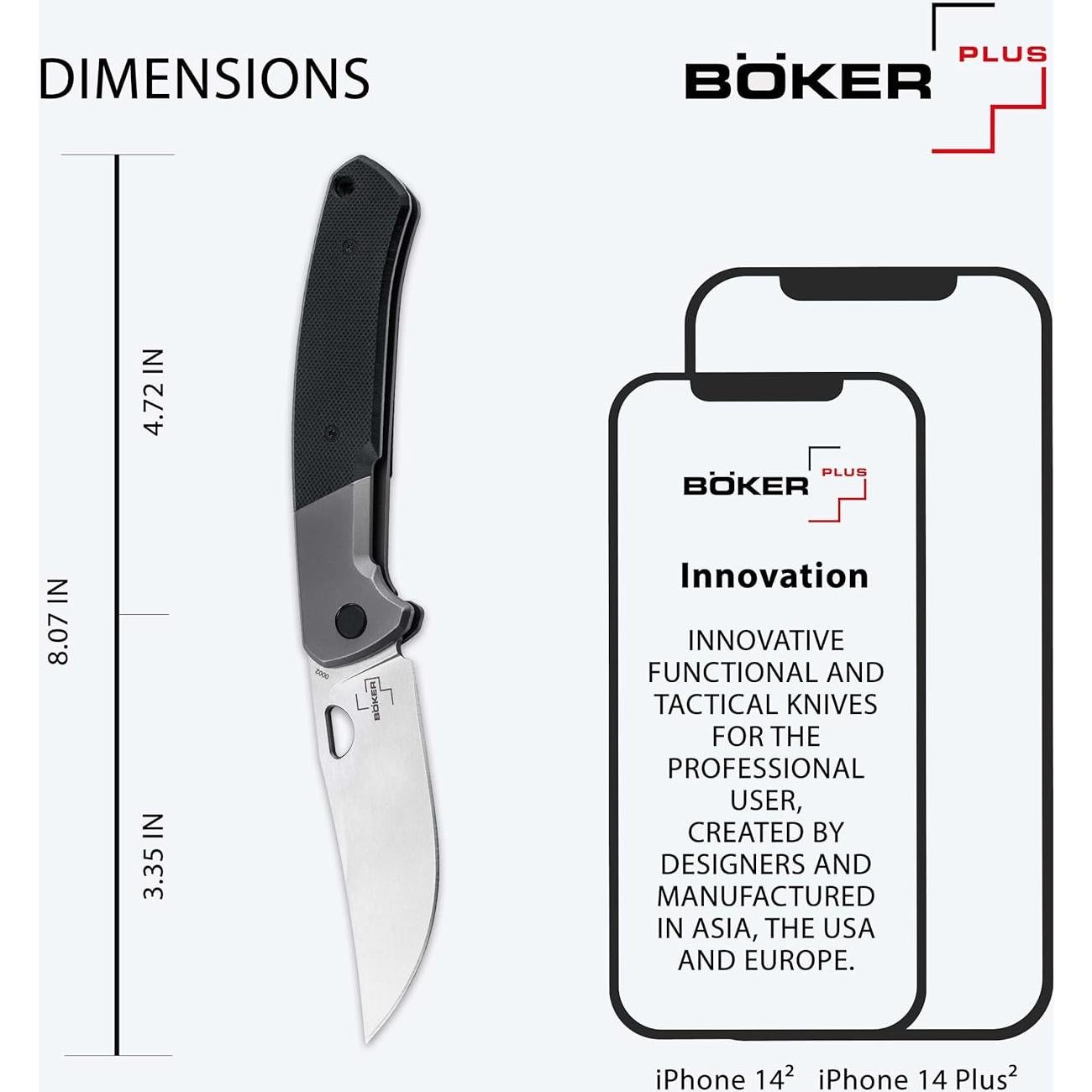 Cuchillo Plegable EDC BÖKER PLUS Elso - Hoja D2 8.5 cm