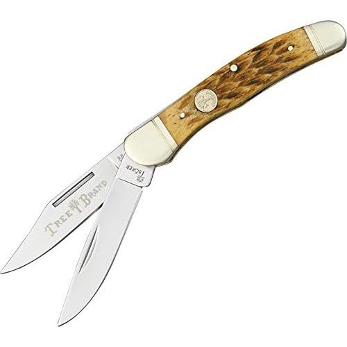 Boker 110723 Ts Copperhead Pocket Knife with Two Blades, Brown,Stainless steel
