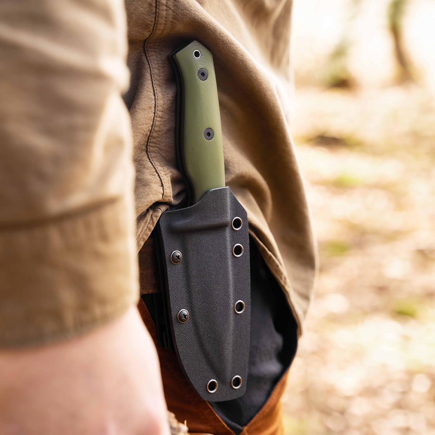 Cuchillo BÖKER MAGNUM Bushcraft Drop 440A con Funda Kydex