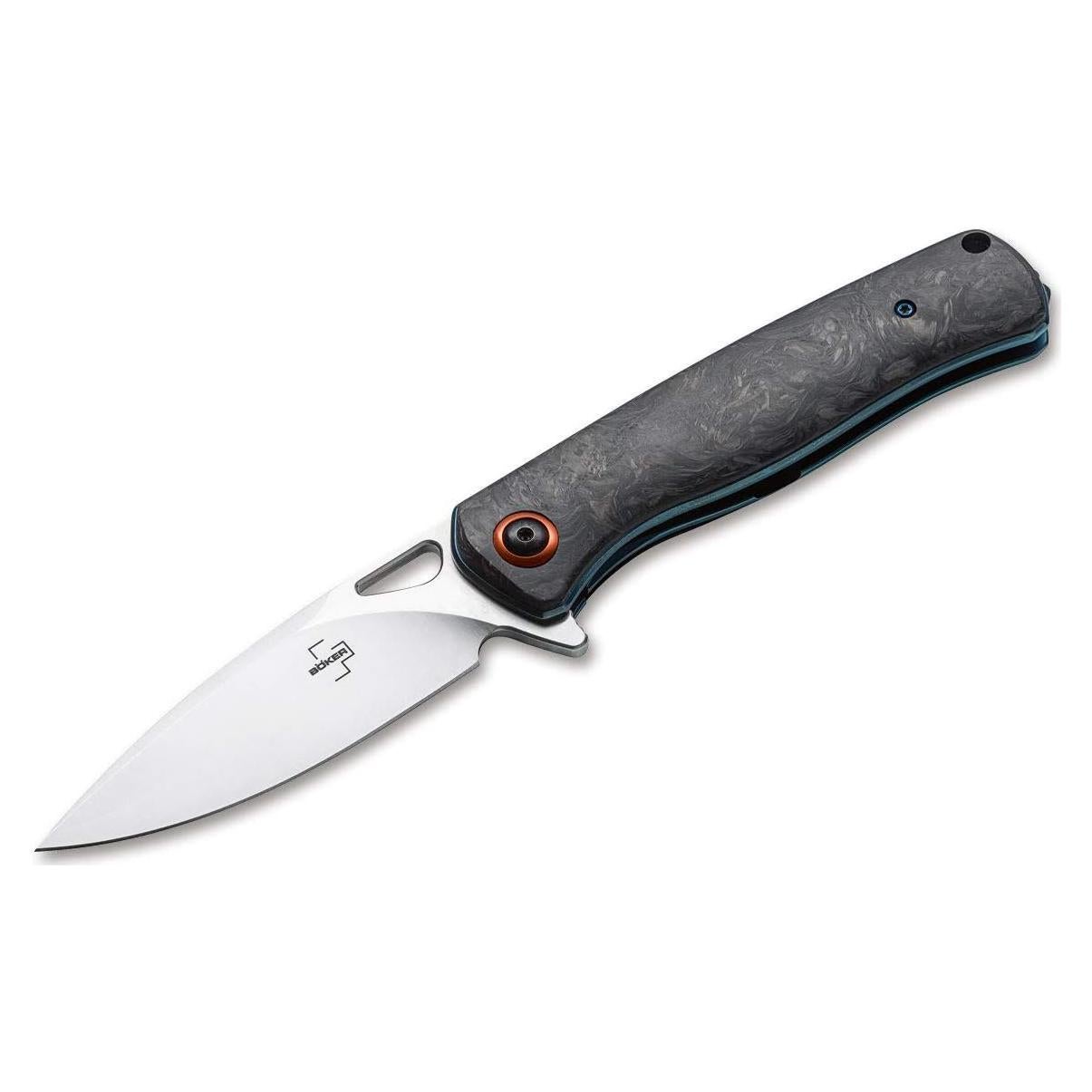 Cuchillo BÖKER PLUS Nebula Plegable D2 Fibra Carbono 21cm