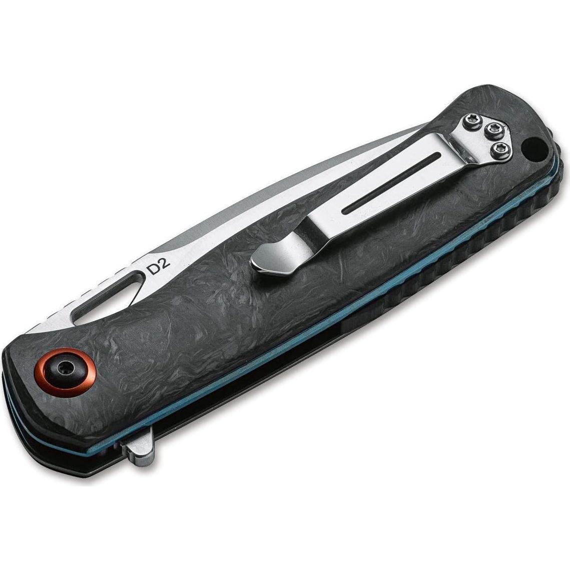 Cuchillo BÖKER PLUS Nebula Plegable D2 Fibra Carbono 21cm