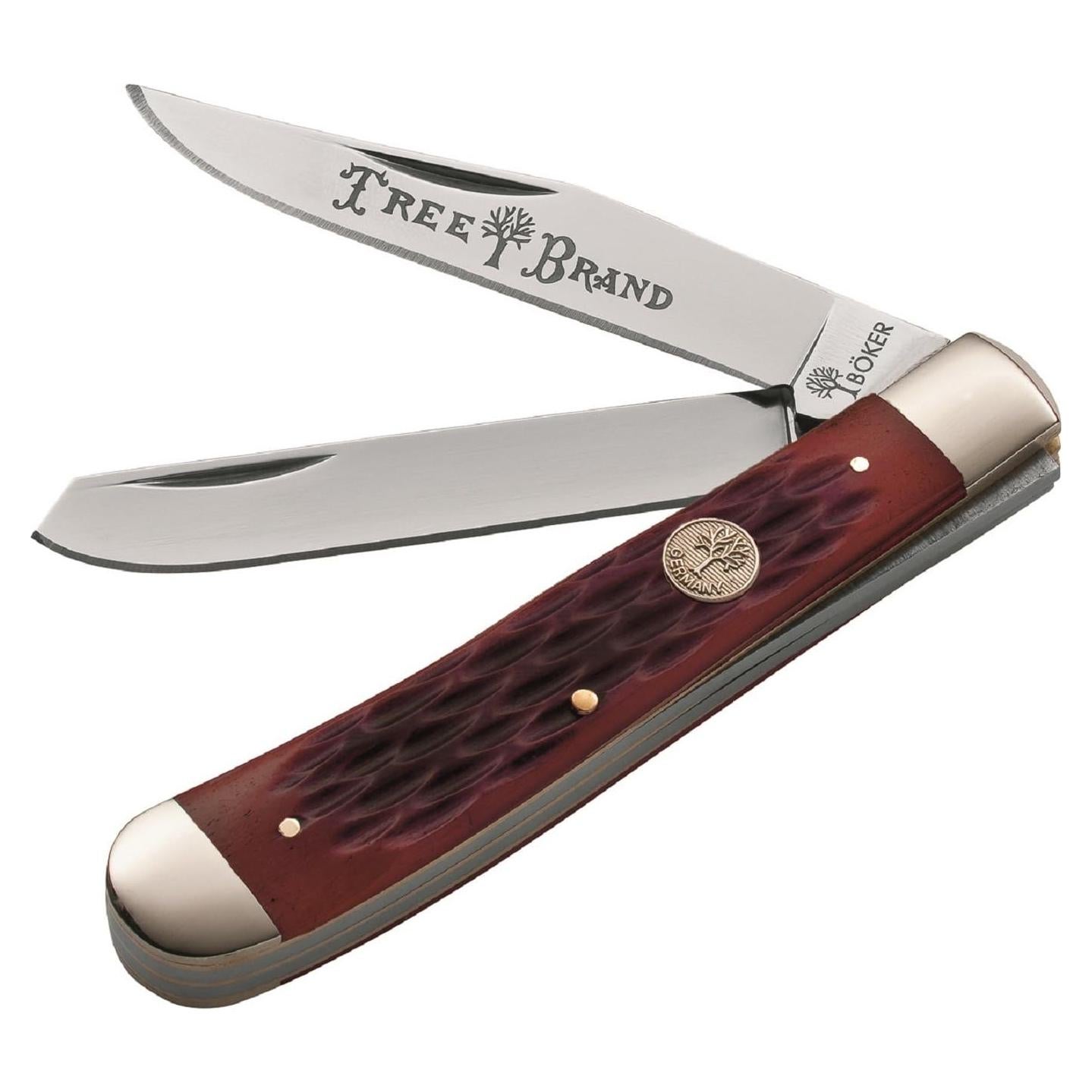 Cuchillo de bolsillo Boker TS Trapper Hueso Rojo 8.26 cm