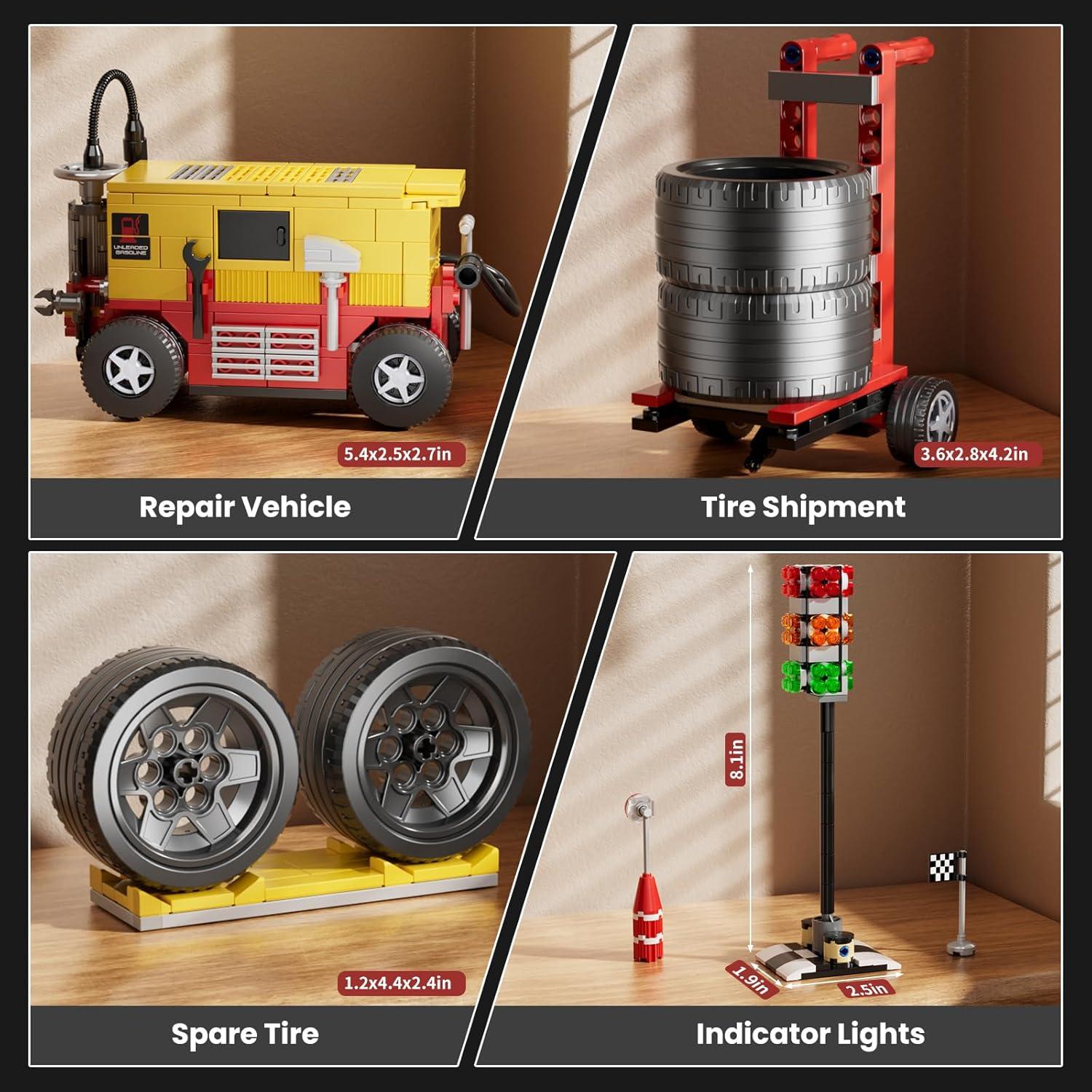 Mould King 10035 F1 Set Construcción Coche 1:12 1603 Piezas