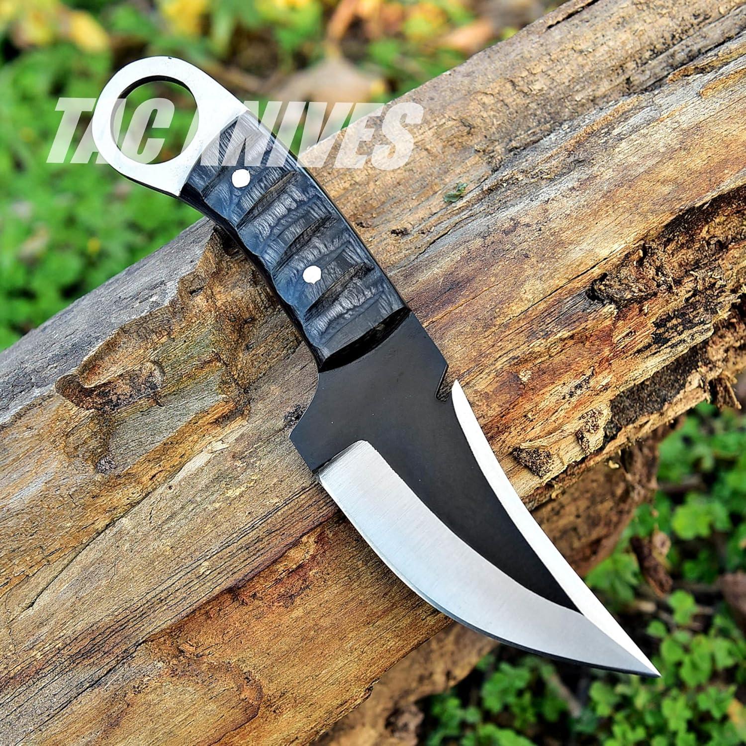 Cuchillo de Supervivencia TAC KNIVES 20.32 cm Acero 1095 Negro