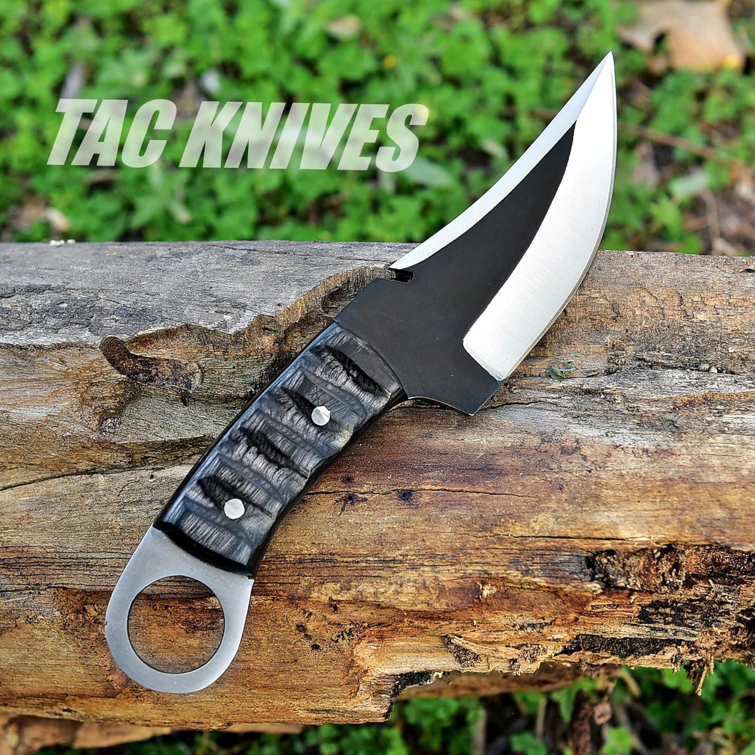 Cuchillo de Supervivencia TAC KNIVES 20.32 cm Acero 1095 Negro