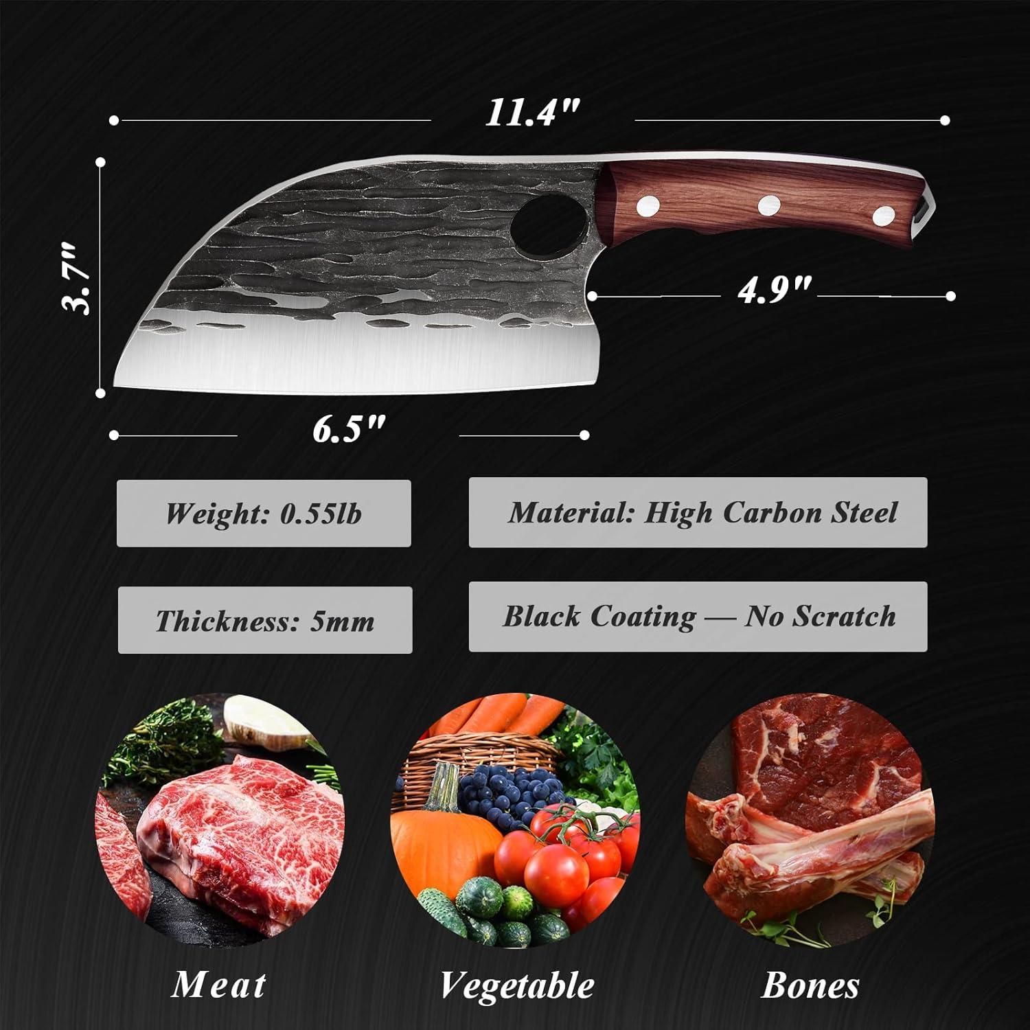 Cuchillo de Chef ROCOCO 16.5 cm Acero Alto Carbono Mango Madera