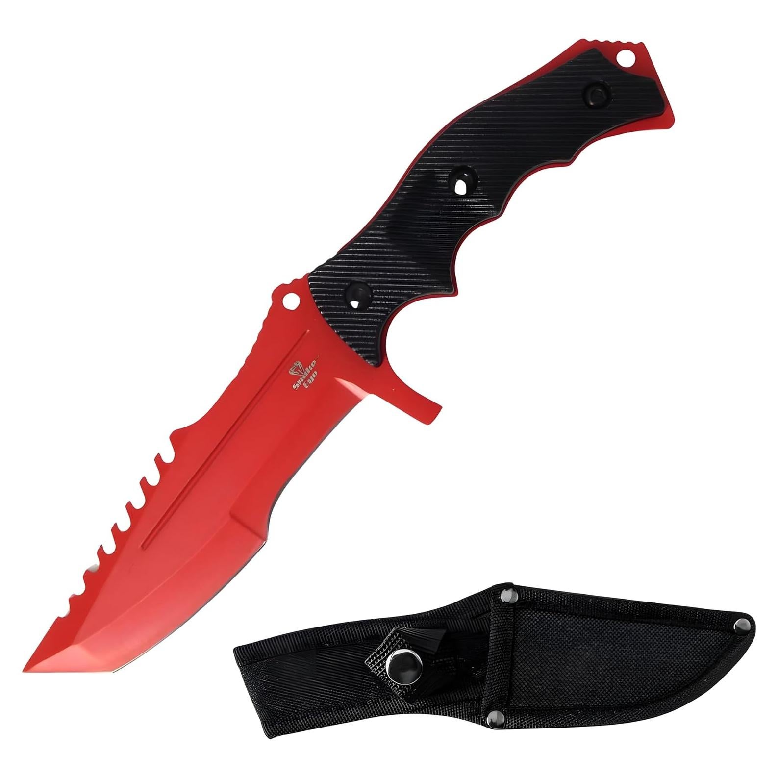 Cuchillo Fijo de Caza Snake Eye Tactical 11.43 cm con Funda Nylon