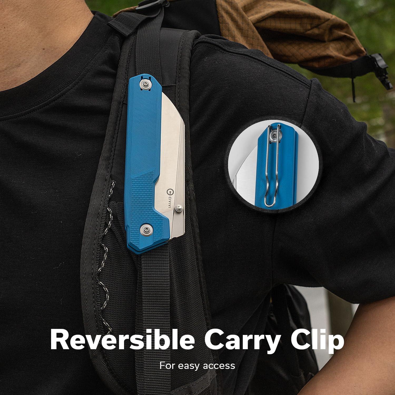 Cuchillo Plegable CIVIVI Hid 10.5 cm Hoja 14C28N Mango G10 Azul