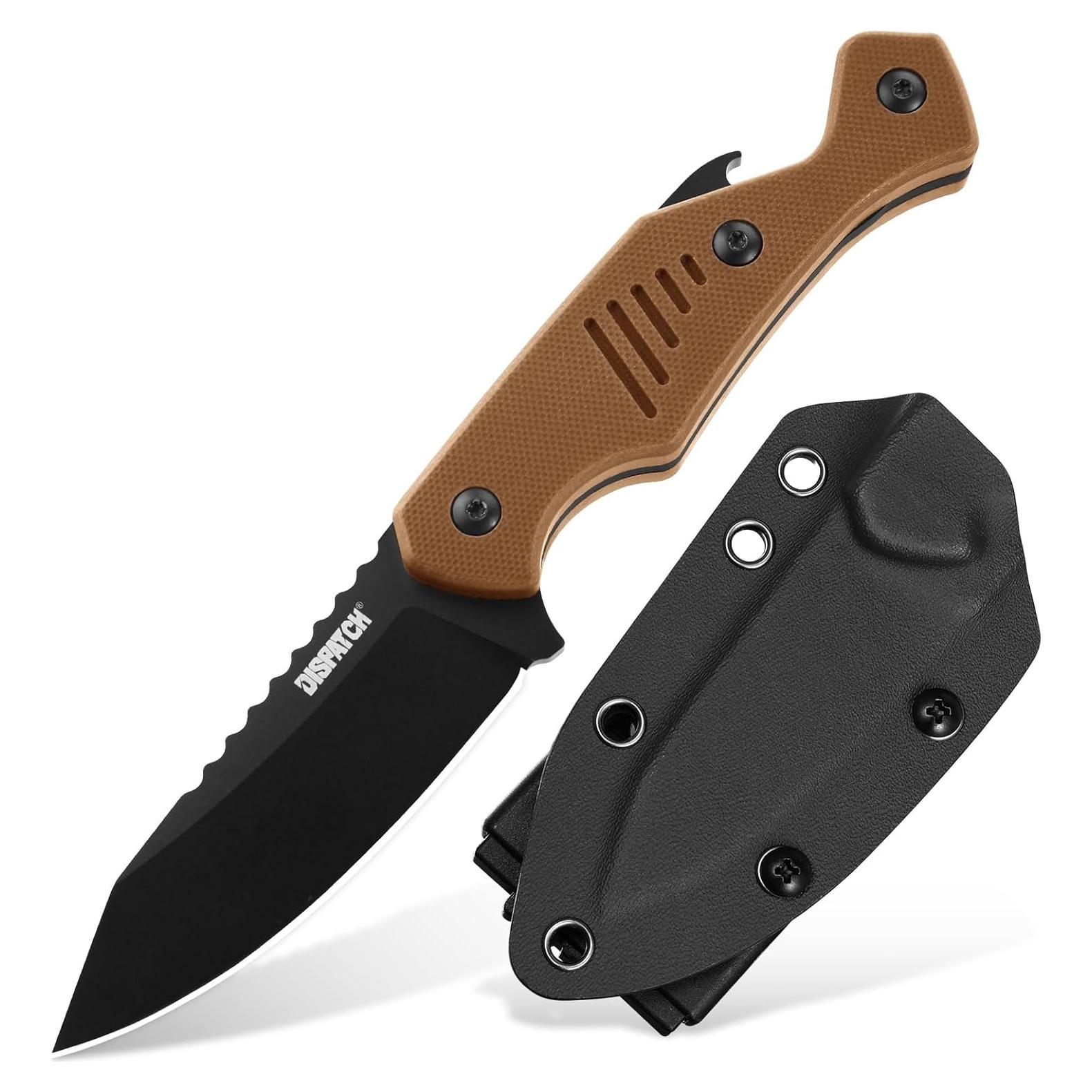 Cuchillo de Hoja Fija Dispatch con Funda Kydex 8cm