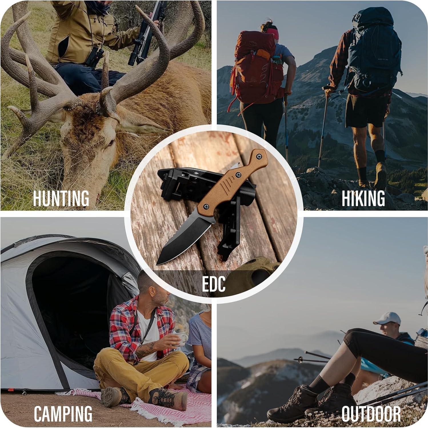 Cuchillo de Hoja Fija Dispatch con Funda Kydex 8cm