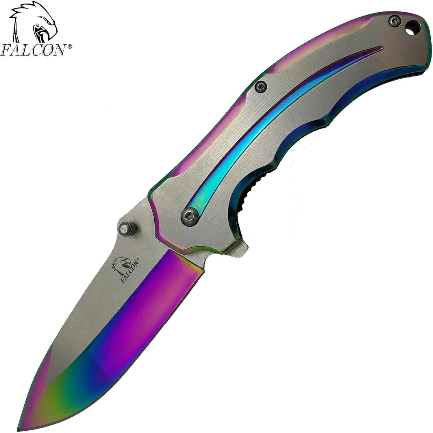 Cuchillo de bolsillo plegable Falcon 20.32 cm acero inoxidable