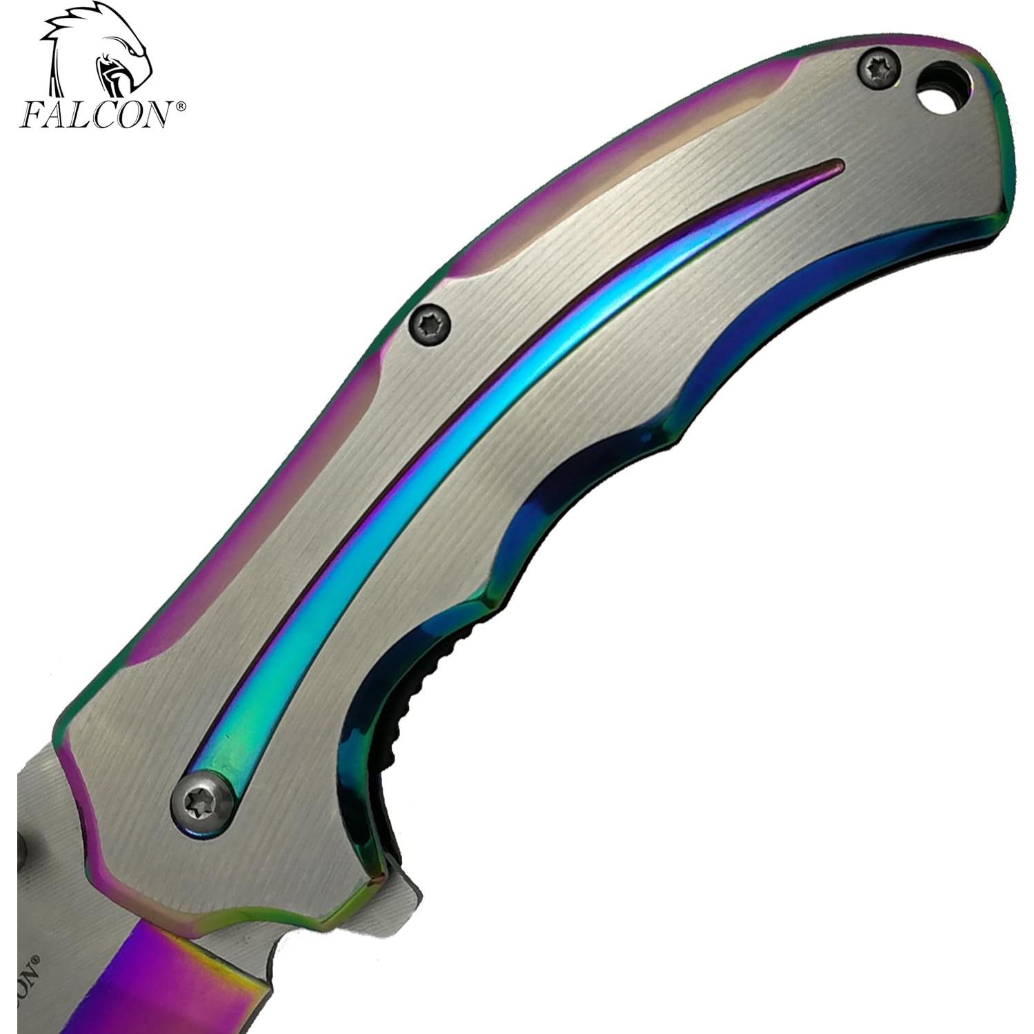 Cuchillo de bolsillo plegable Falcon 20.32 cm acero inoxidable