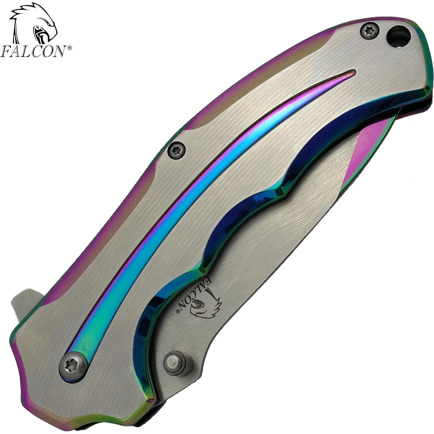 Cuchillo de bolsillo plegable Falcon 20.32 cm acero inoxidable