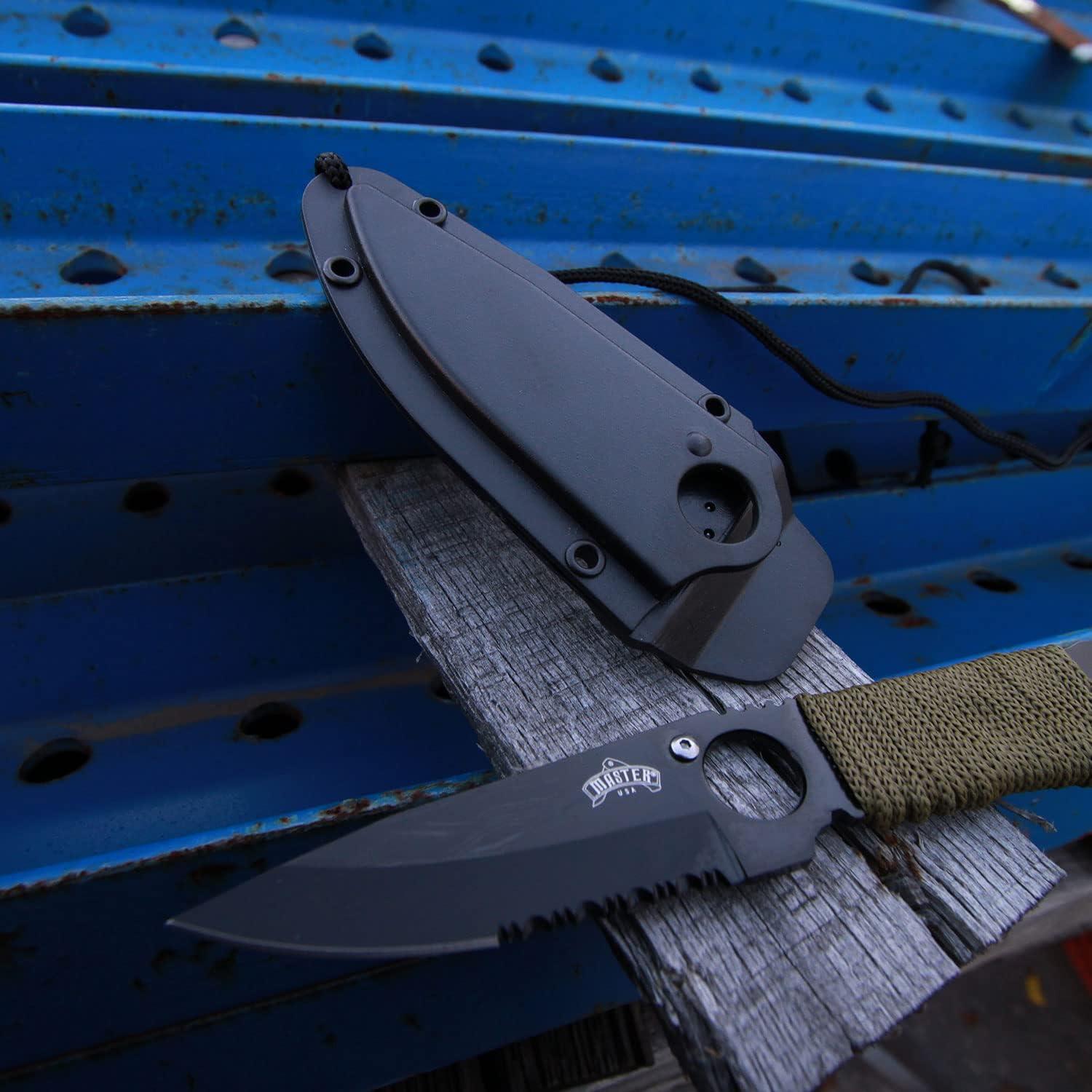 Cuchillo Táctico Fijo Master USA MU-1121, Hoja 7.6 cm