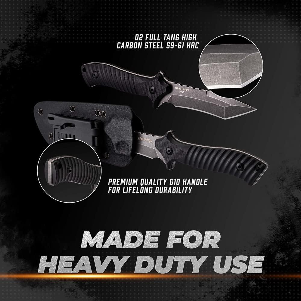 Cuchillo de Hoja Fija OERLA OLK-D47 Acero D2 23.88 cm