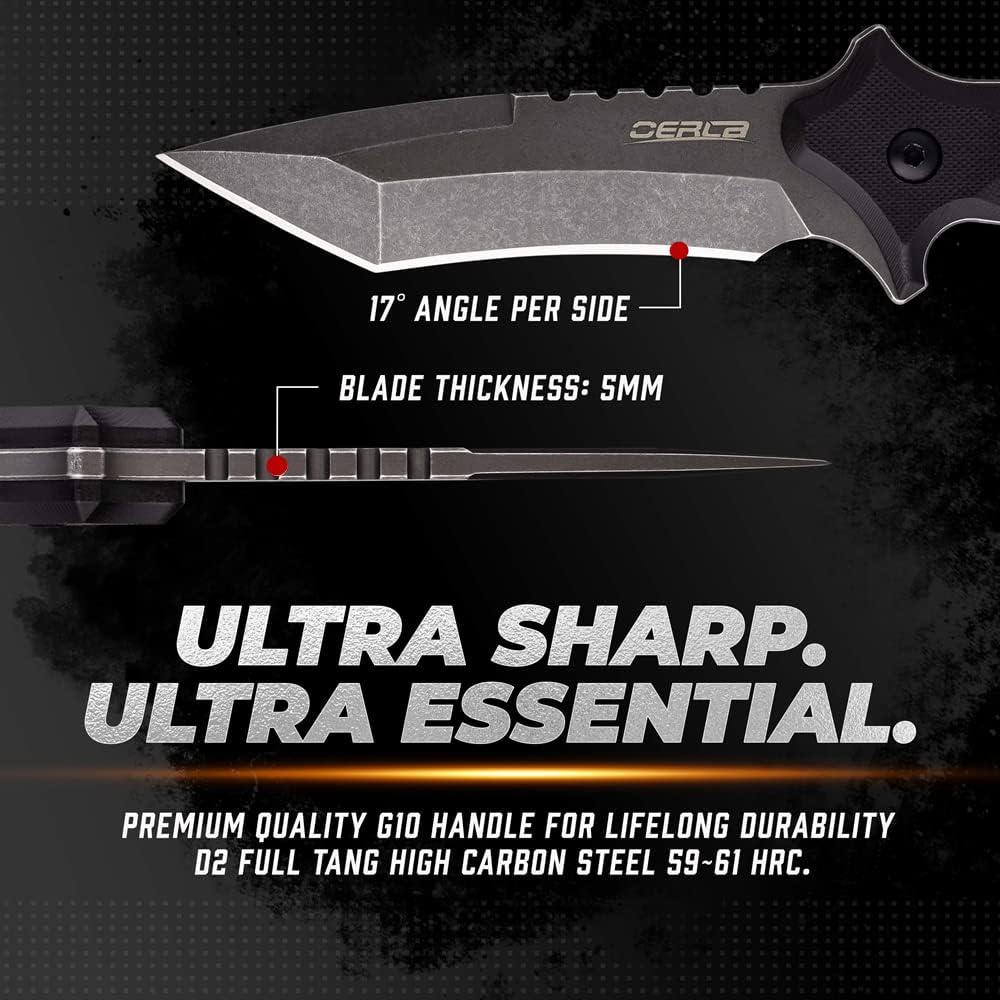 Cuchillo de Hoja Fija OERLA OLK-D47 Acero D2 23.88 cm