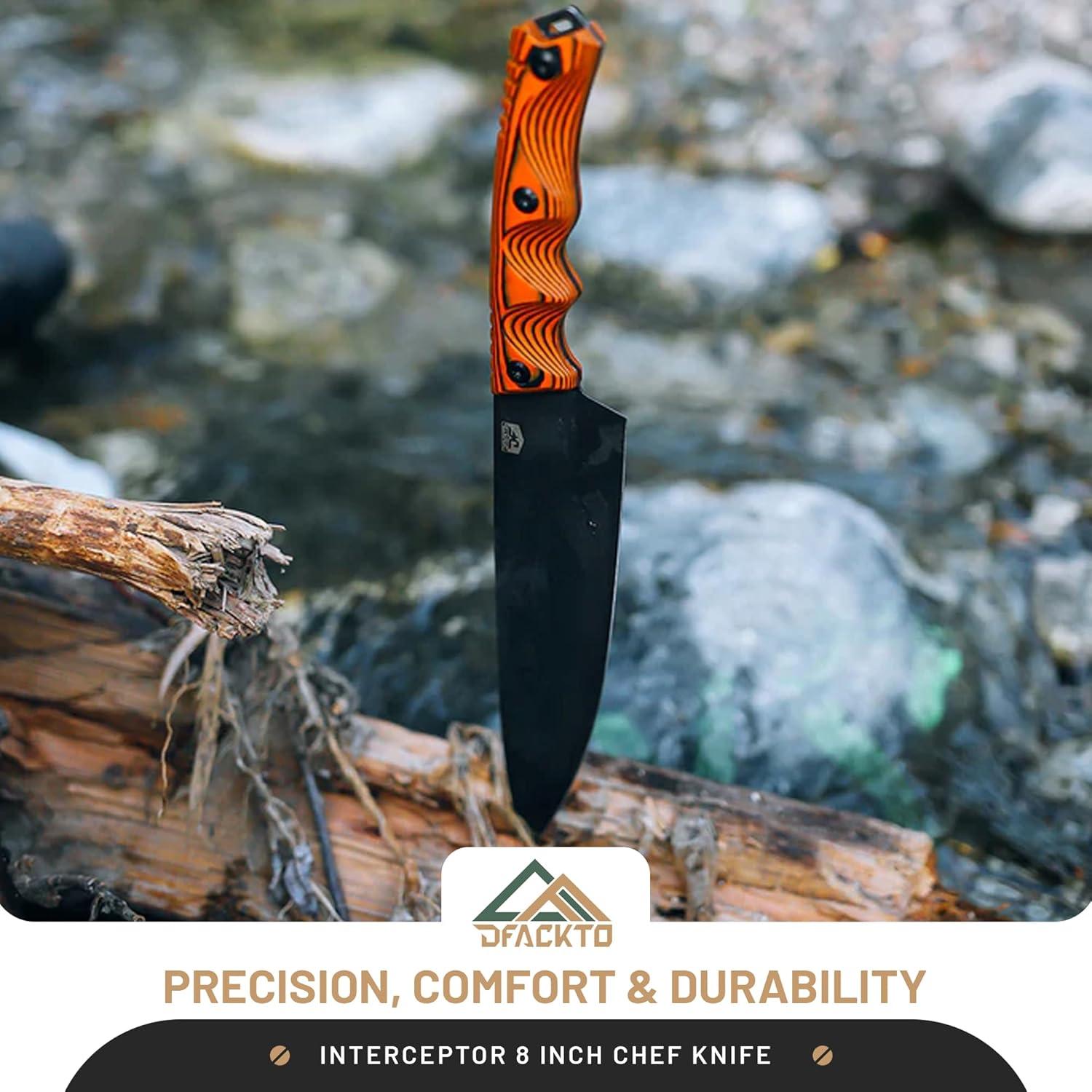 Cuchillo de Chef DFACKTO Interceptor 20.3 cm Acero Inoxidable Naranja