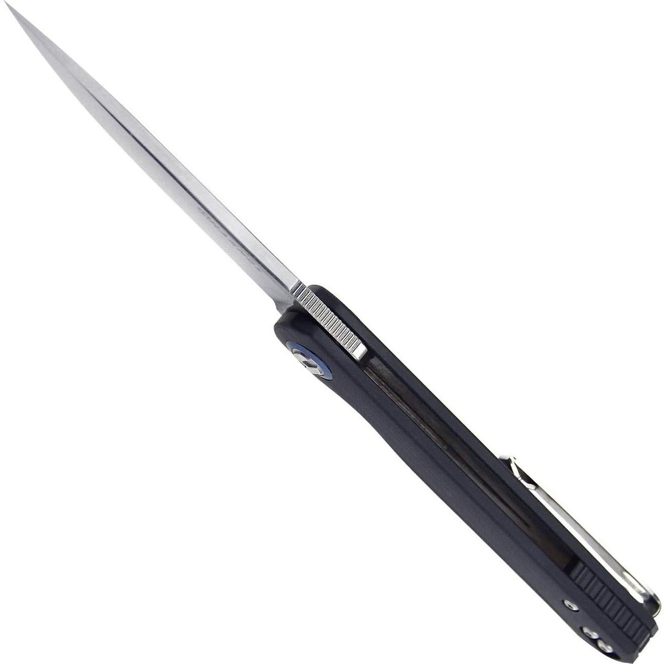 Cuchillo Plegable Harnds Wind Acero Sandvik 7.39 cm Negro