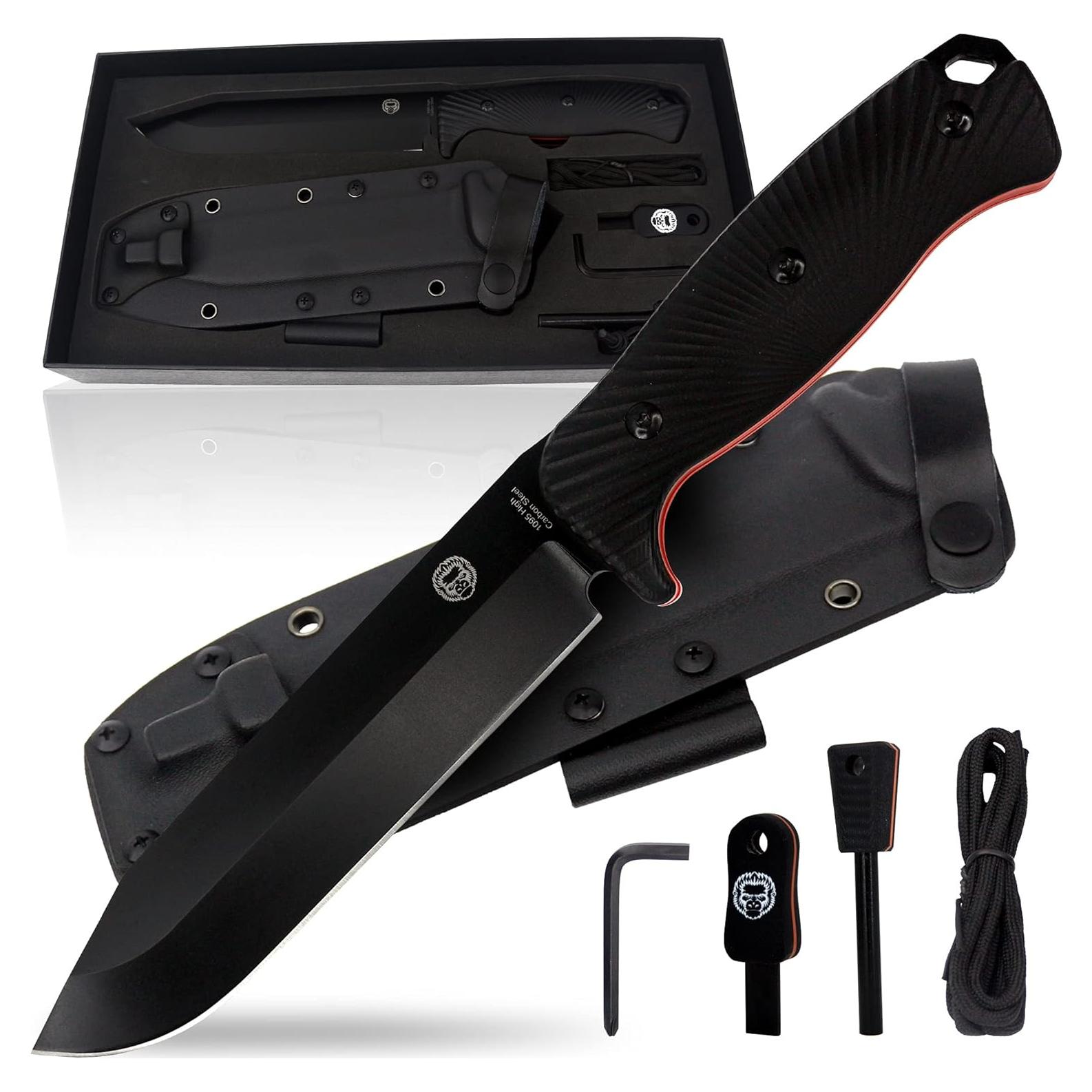 Cuchillo de Caza Holtzman's Gorilla Survival con Funda y Accesorios