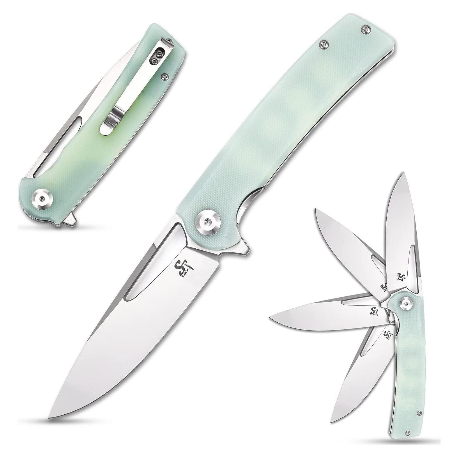 Cuchillo Plegable Sitivien ST126 D2 G10 20.1 cm Jade