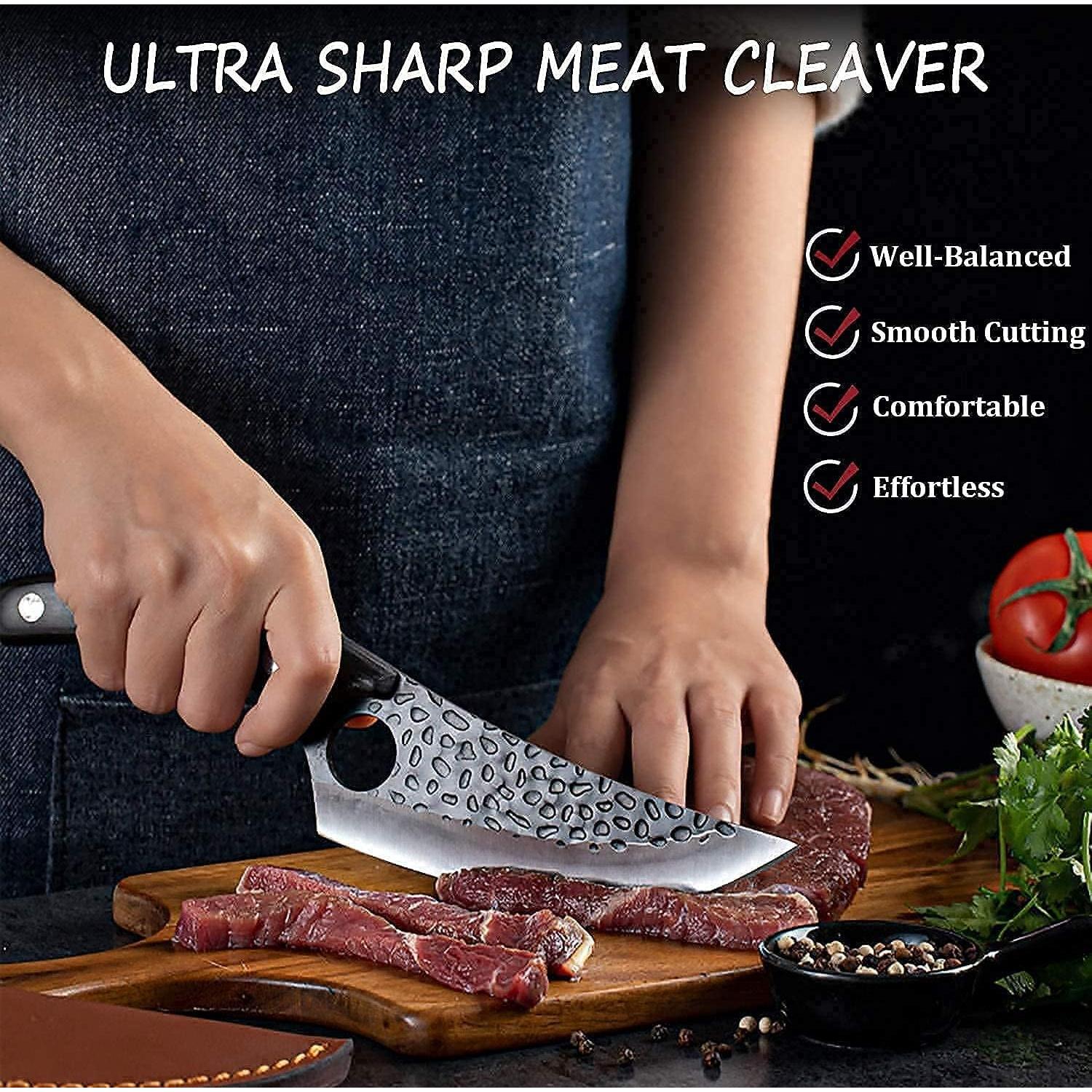 Cuchillo de Deshuesar Kitory Forjado a Mano 15.24 cm Acero Carbono