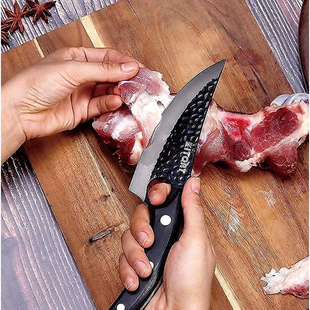 Cuchillo de Deshuesar Kitory Forjado a Mano 15.24 cm Acero Carbono