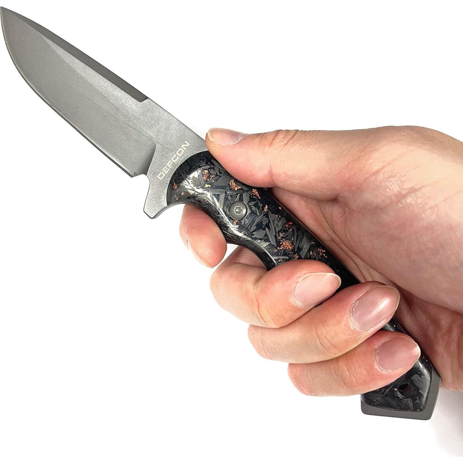 Cuchillo de Caza DEFCON D2 TD007 con Funda Kydex 23 cm