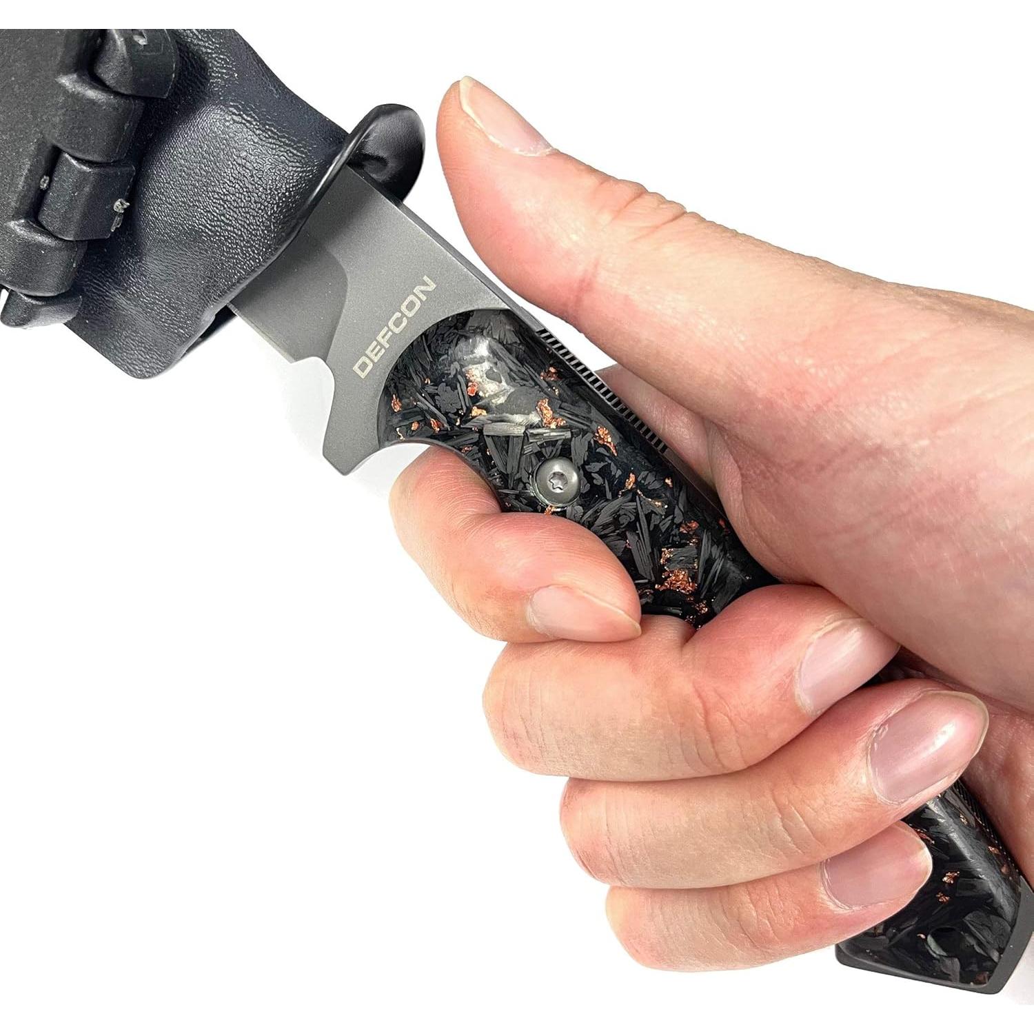 Cuchillo de Caza DEFCON D2 TD007 con Funda Kydex 23 cm