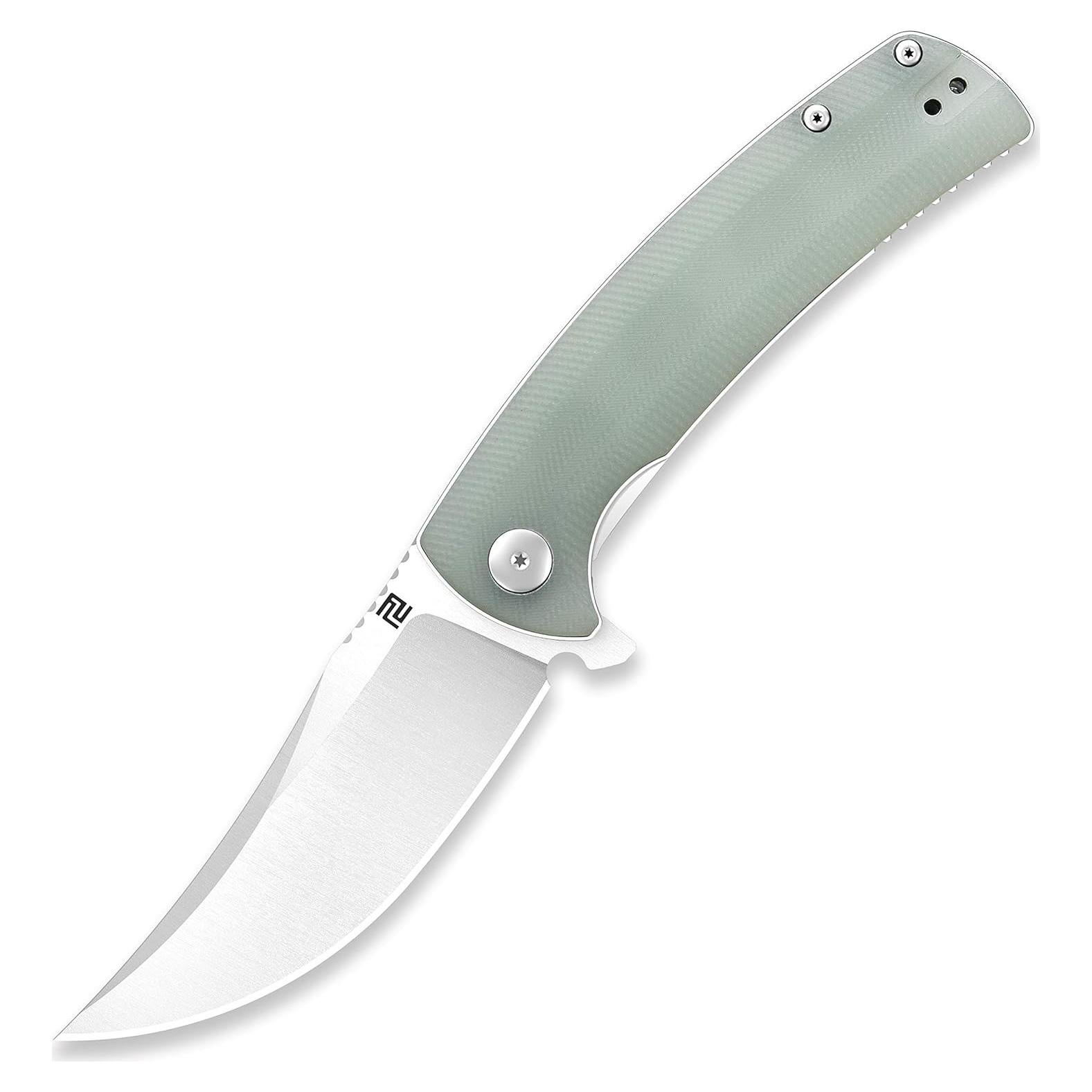 ARTISANCUTLERY Folding Hunting Knives Arroyo (ATZ-1845) AR-RPM9 Powder Steel Blade G10 Tactical Handle Pocket Folding Knife EDC Natural Green