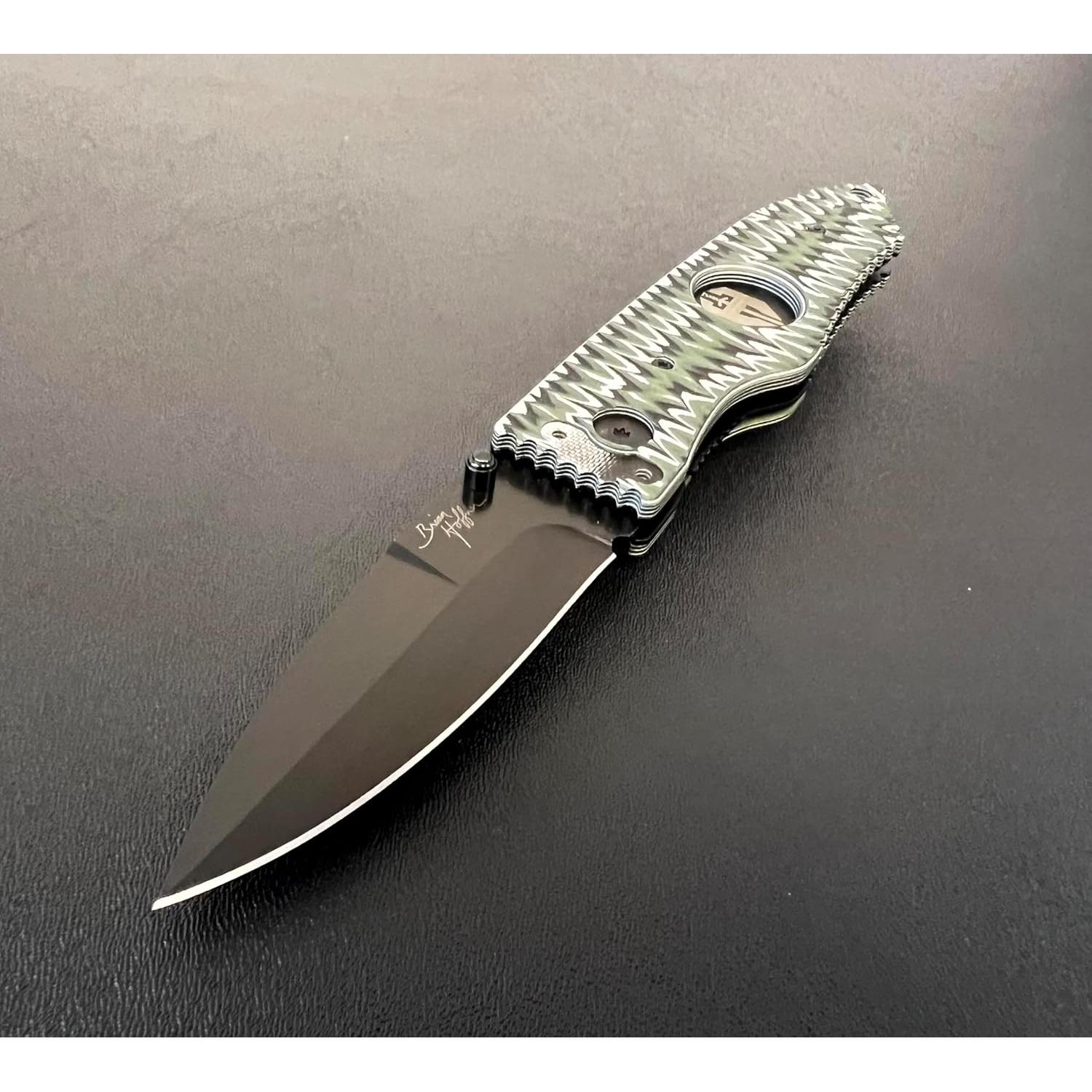 Cuchillo Plegable Hoffner 3.5" VG10 Hoja Negra G10 Texturizada