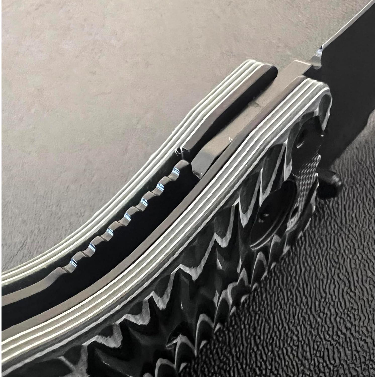 Cuchillo Plegable Hoffner 3.5" VG10 Hoja Negra G10 Texturizada