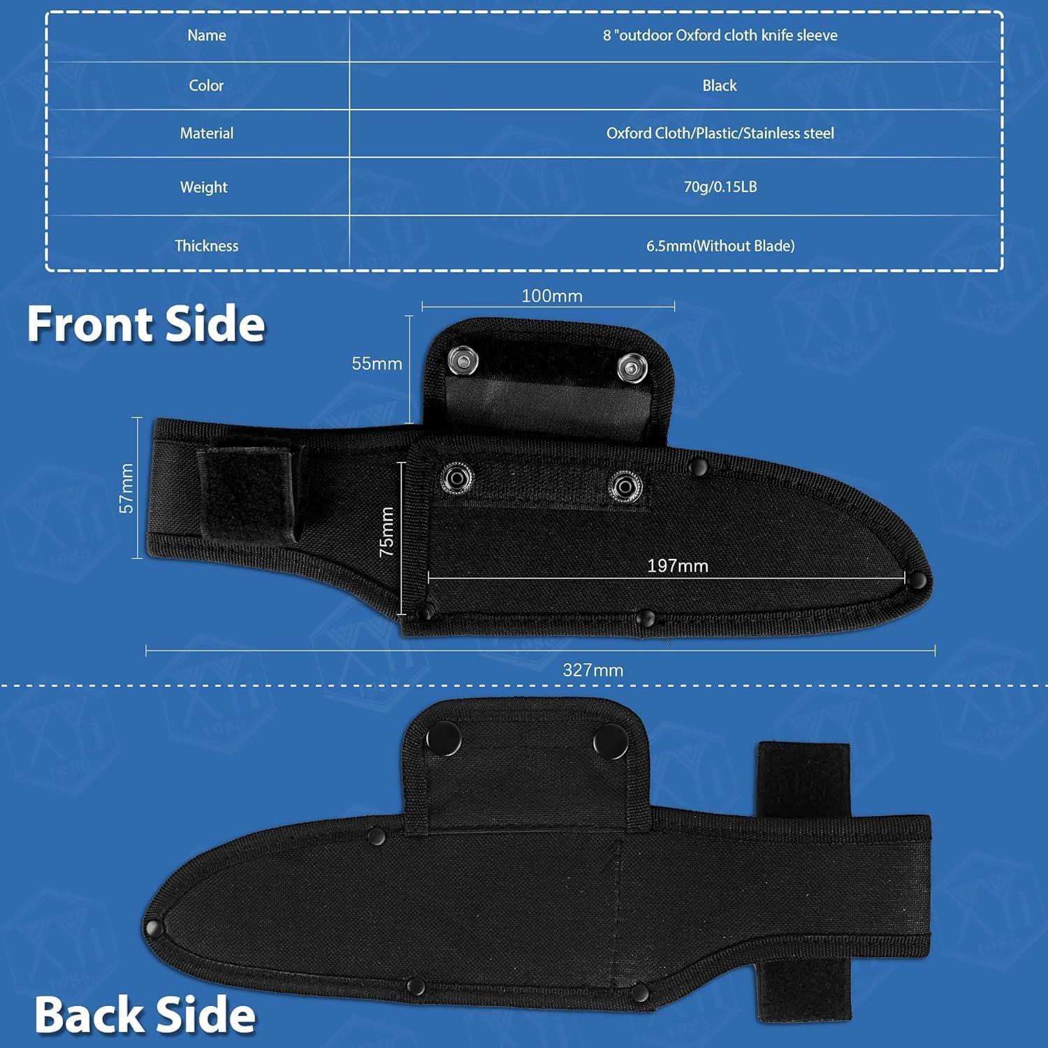 Funda Universal para Cuchillos XYJ Negra 20x5 cm Impermeable