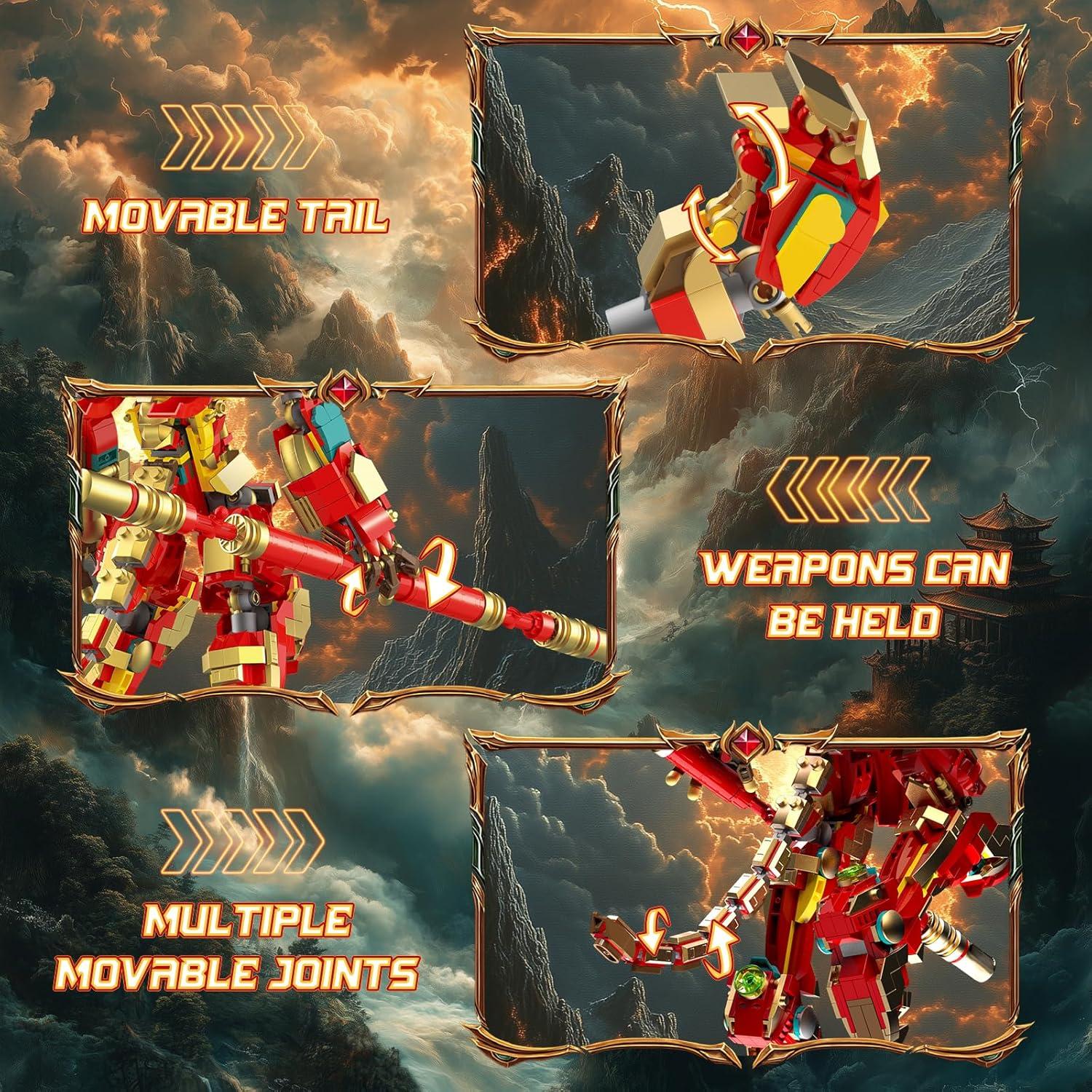 Conjunto de Construcción Robot Mech Wukong NUTCRACKER 1393 Piezas