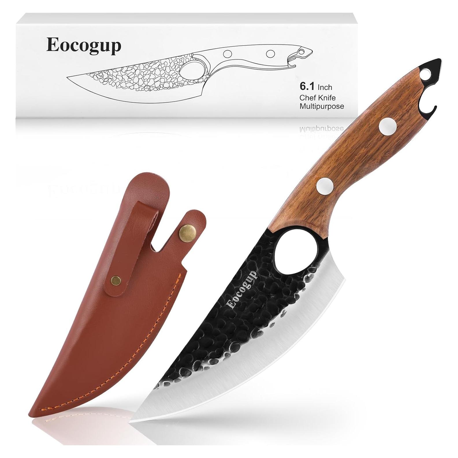 Cuchillo de Chef Eocogup 28.2 cm Acero Inoxidable con Funda