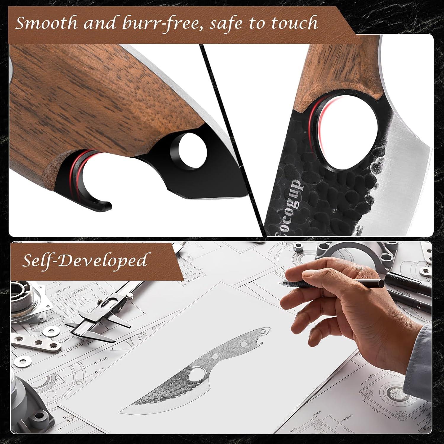 Cuchillo de Chef Eocogup 28.2 cm Acero Inoxidable con Funda