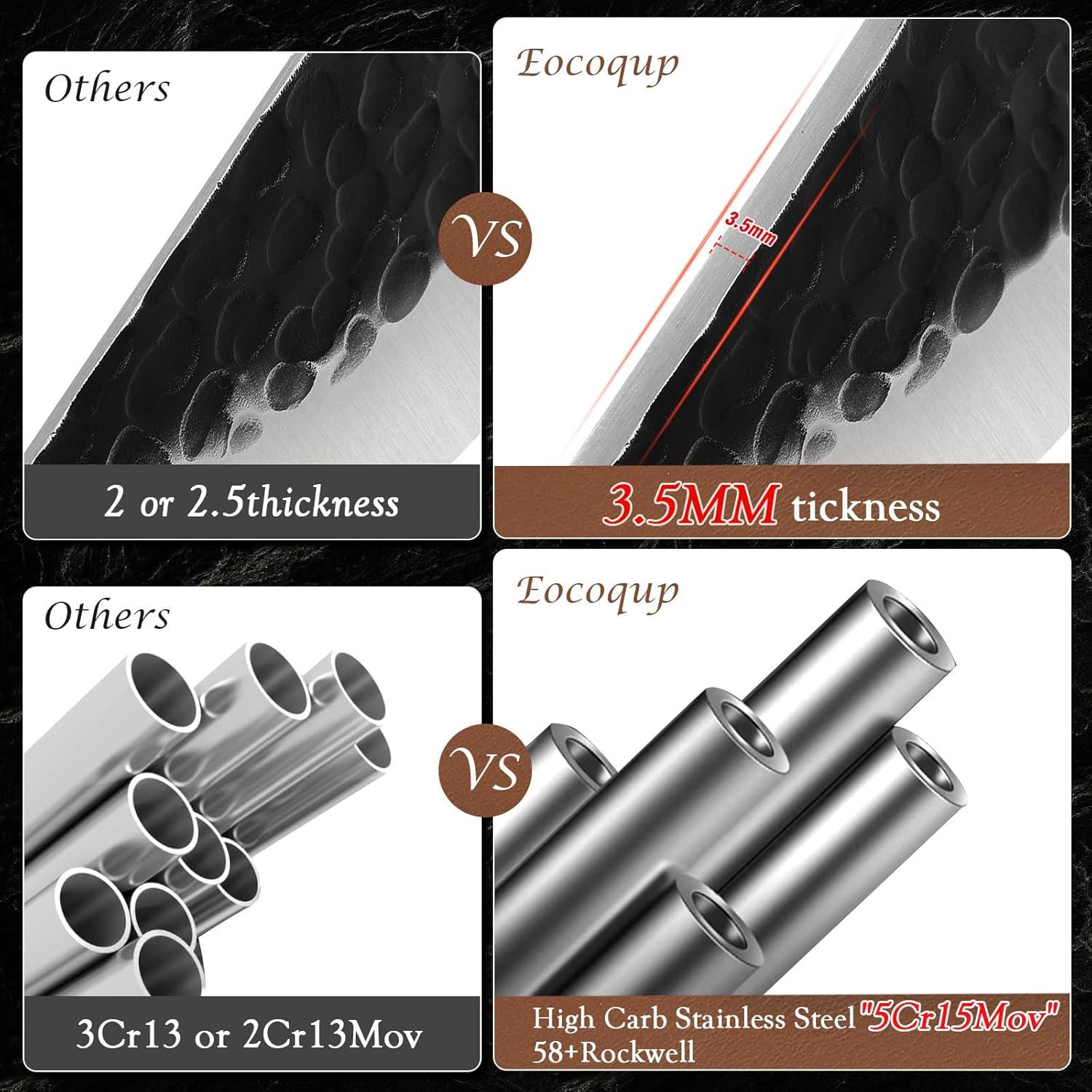 Cuchillo de Chef Eocogup 28.2 cm Acero Inoxidable con Funda