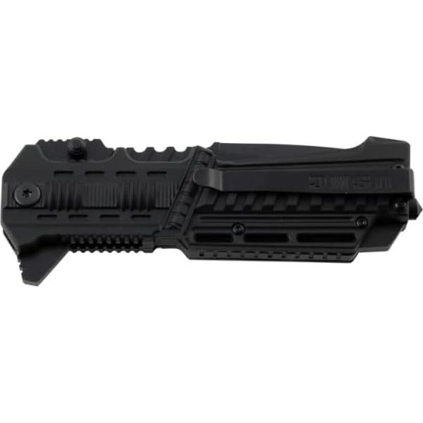 U.S. MARINES Knife Licensed USMC MARINES Assisted Military Knives BLACK Tactical Tanto Knife