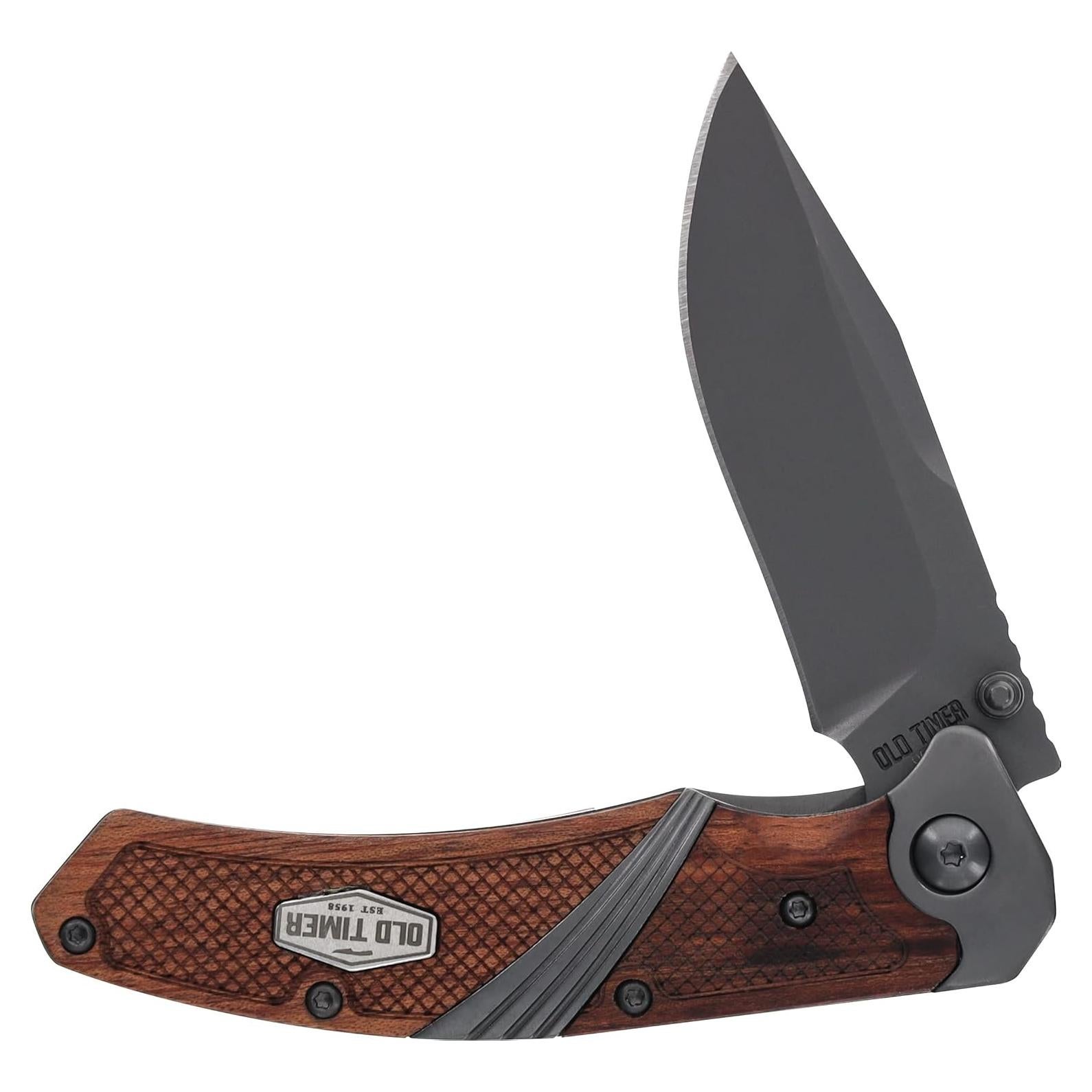 Cuchillo Plegable Old Timer OT Wood 17.78cm Acero Inoxidable