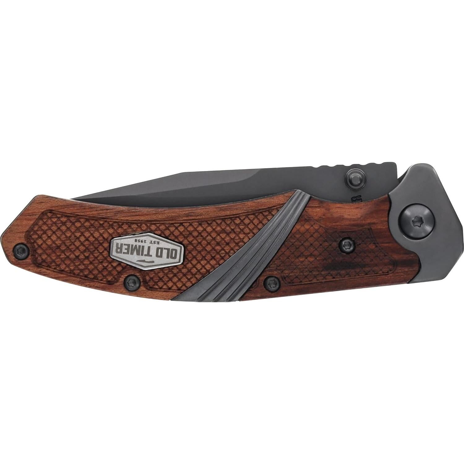Cuchillo Plegable Old Timer OT Wood 17.78cm Acero Inoxidable