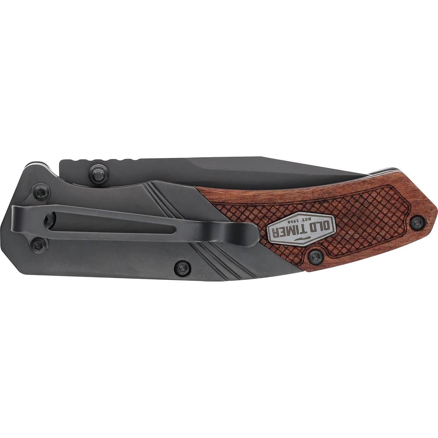 Cuchillo Plegable Old Timer OT Wood 17.78cm Acero Inoxidable